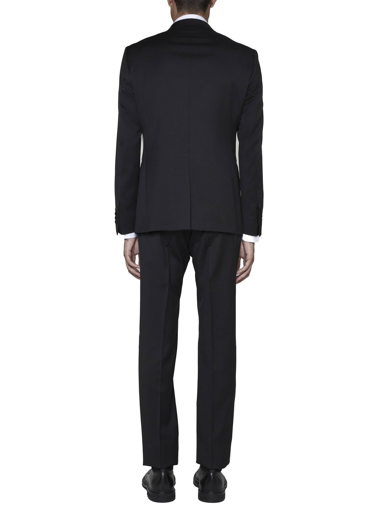 Shop Tagliatore Suit In Nero