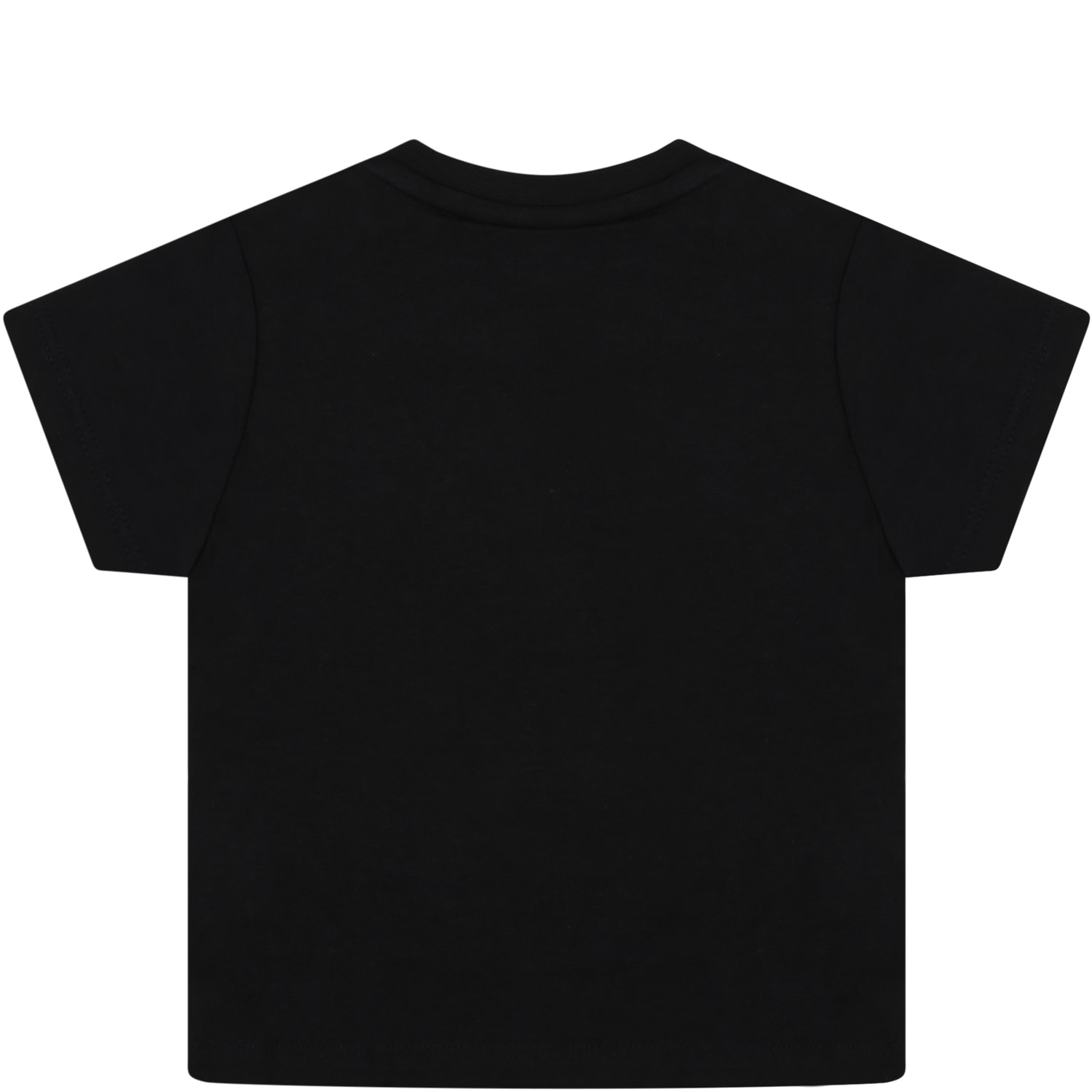 Shop Hugo Boss Black T-shirt For Baby Boy With White Logo