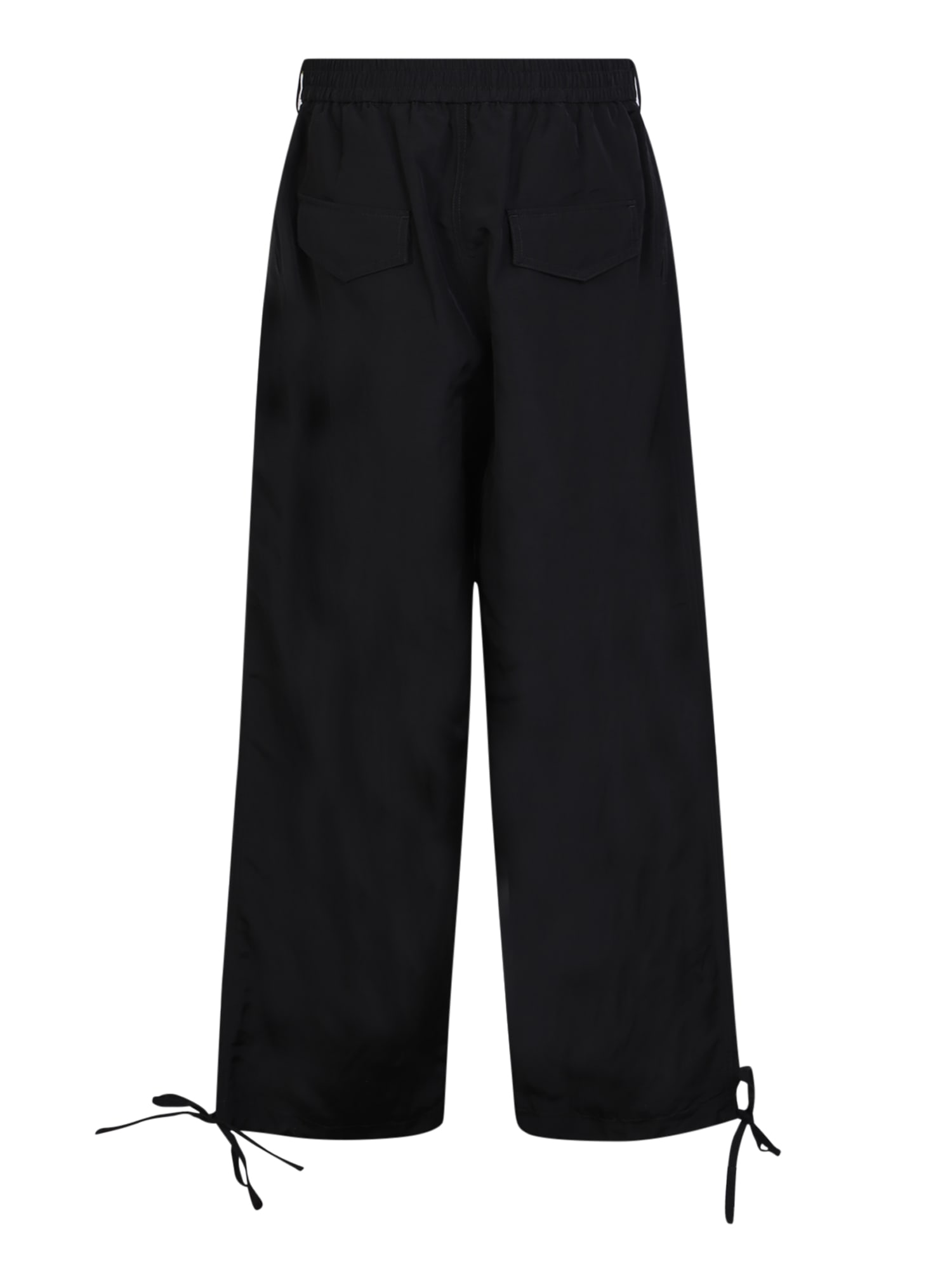 Shop Msgm Black Cargo Trousers