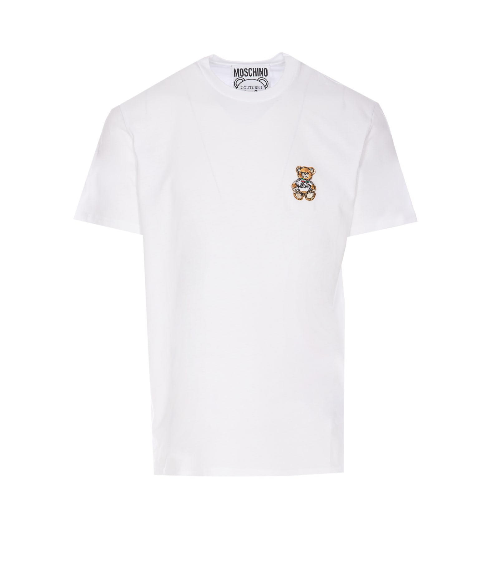 Shop Moschino Drawn Teddy Bear T-shirt In White