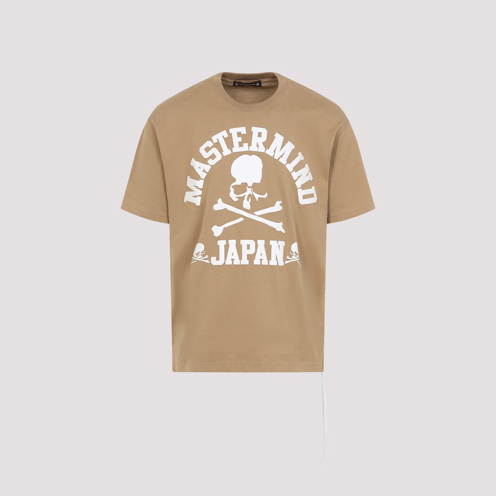 Mastermind Japan Mastermind Oversized Skull Graphic T-shirt In Neutral Cotton In Sand