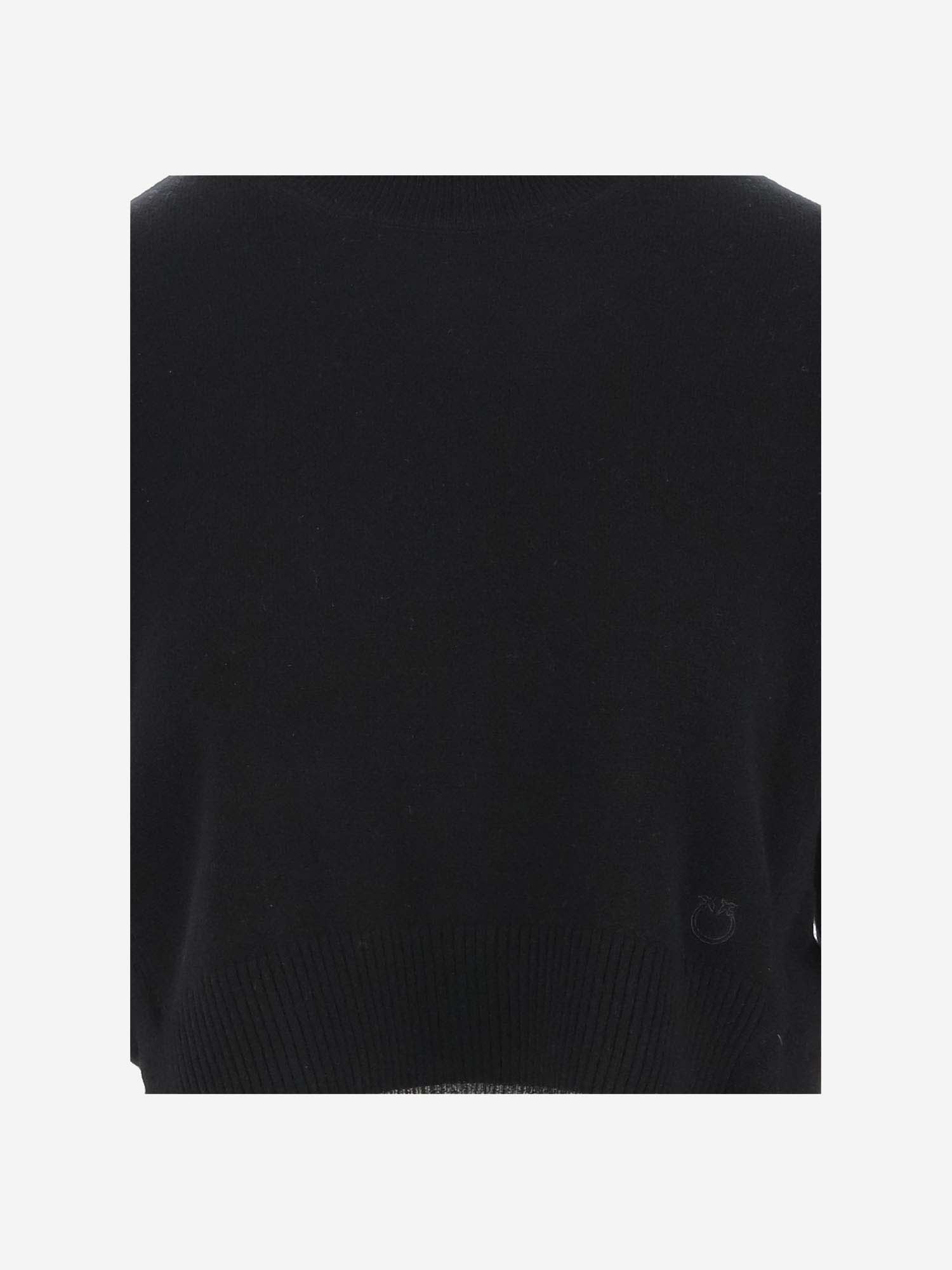 Shop Pinko Wool Blend Sweater In Black