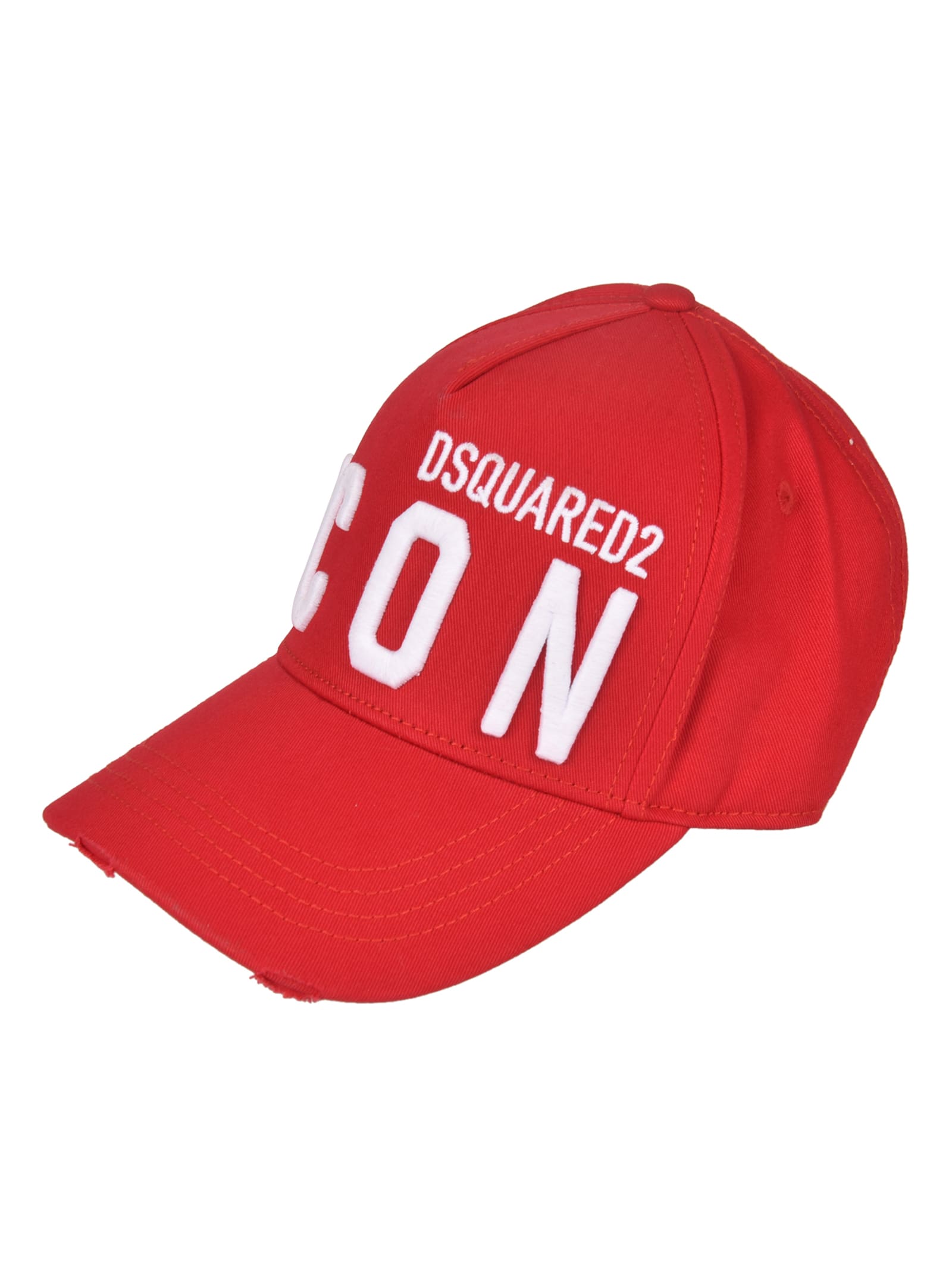 Shop Dsquared2 Icon Cap In Red/white