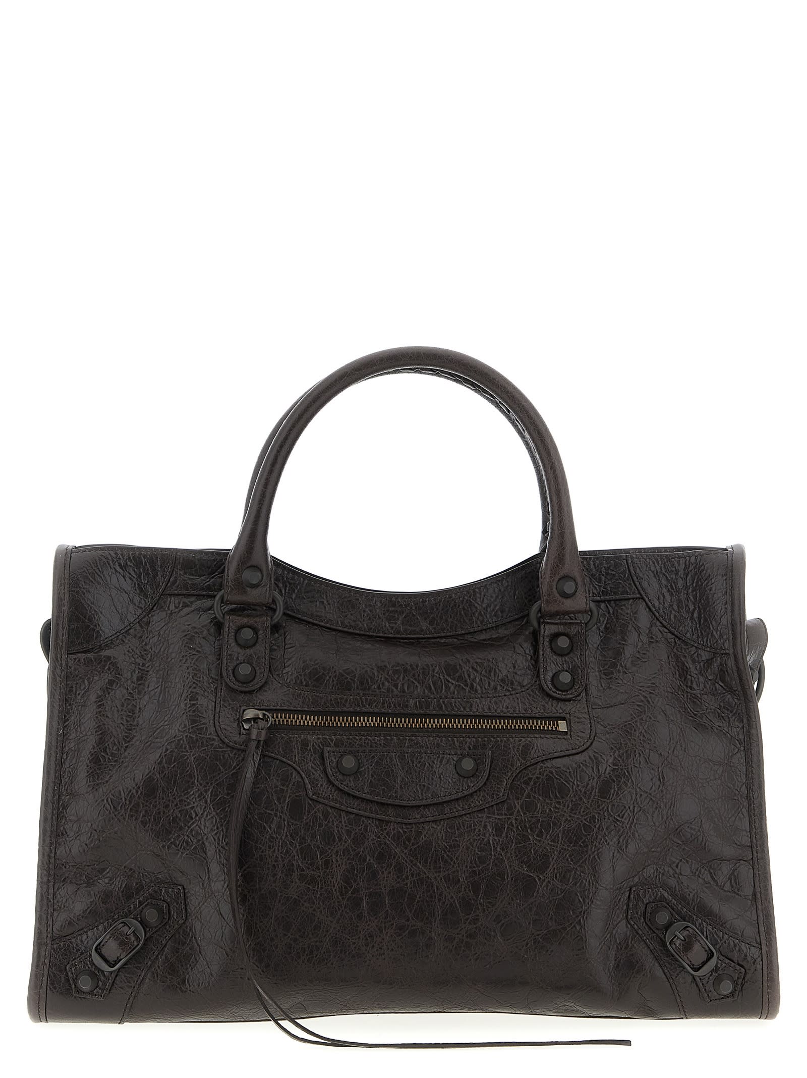 Balenciaga Le City Bag M Handbag In Brown