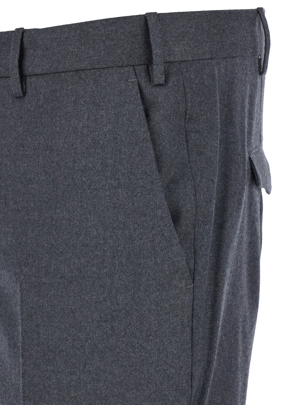 Pt Torino Virgin Wool Trousers In Gray