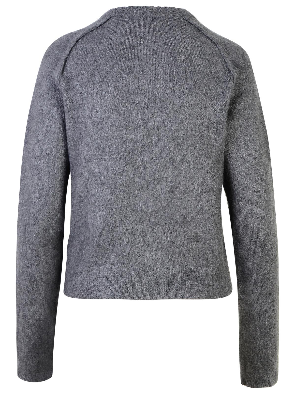 JIL SANDER GREY WOOL BLEND SWEATER 