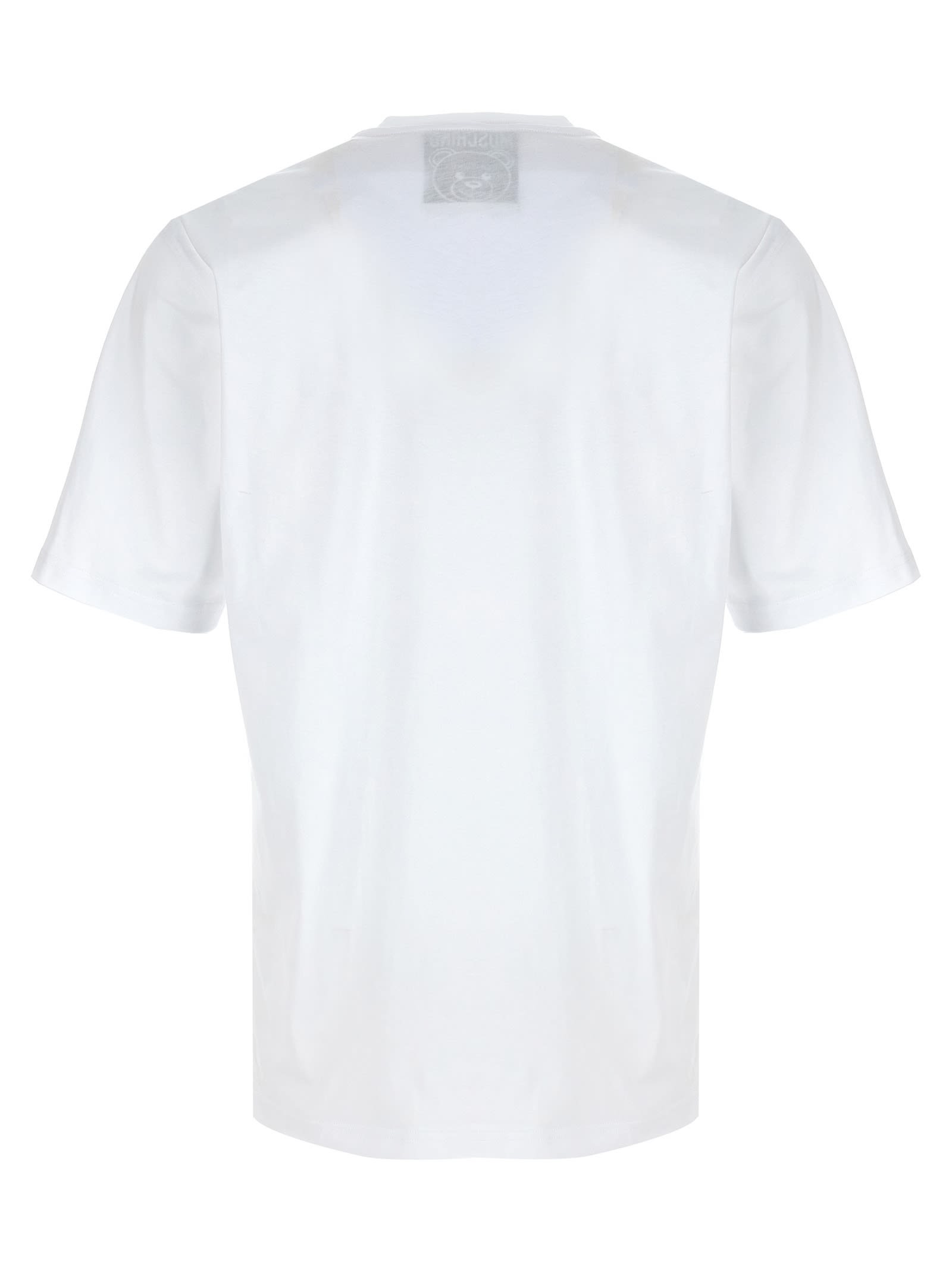 Shop Moschino Teddy T-shirt In White