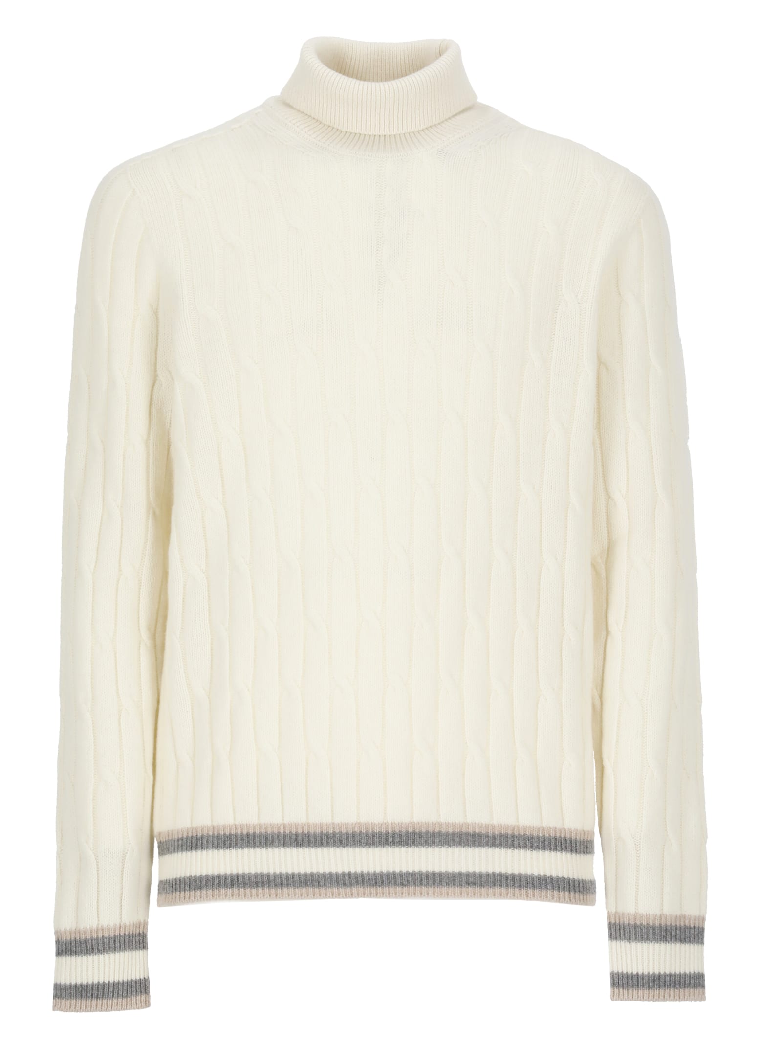 Shop Peserico Wool Sweater In White