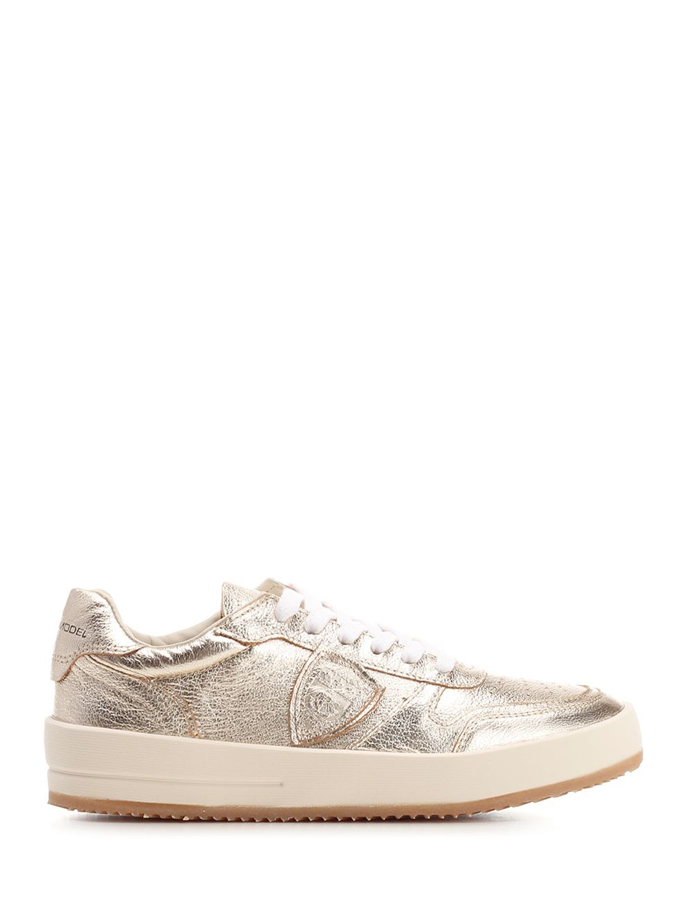 Shop Philippe Model Low-top Nice Sneakers In Gold