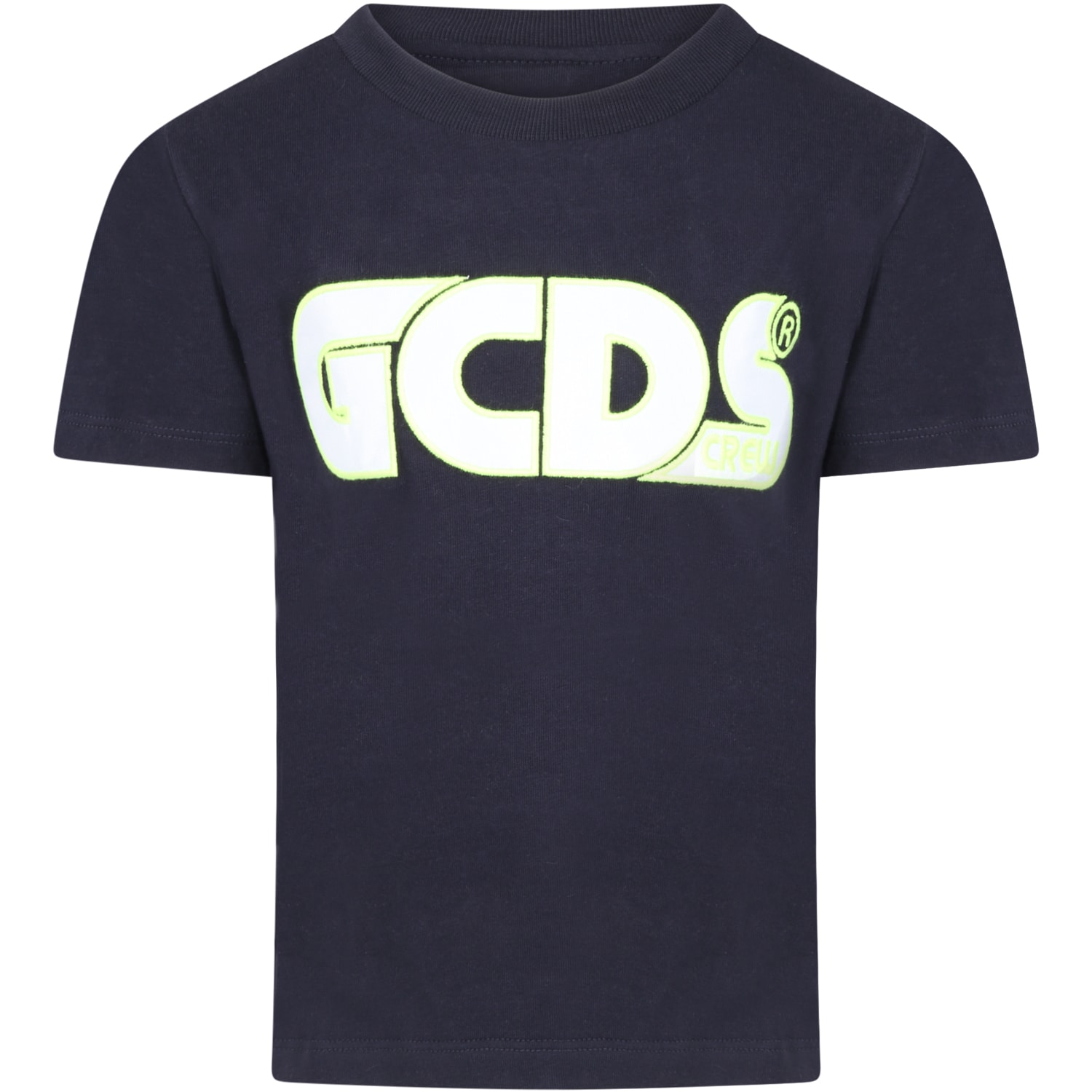 Gcds Blue T-shirt For Kids With Logo