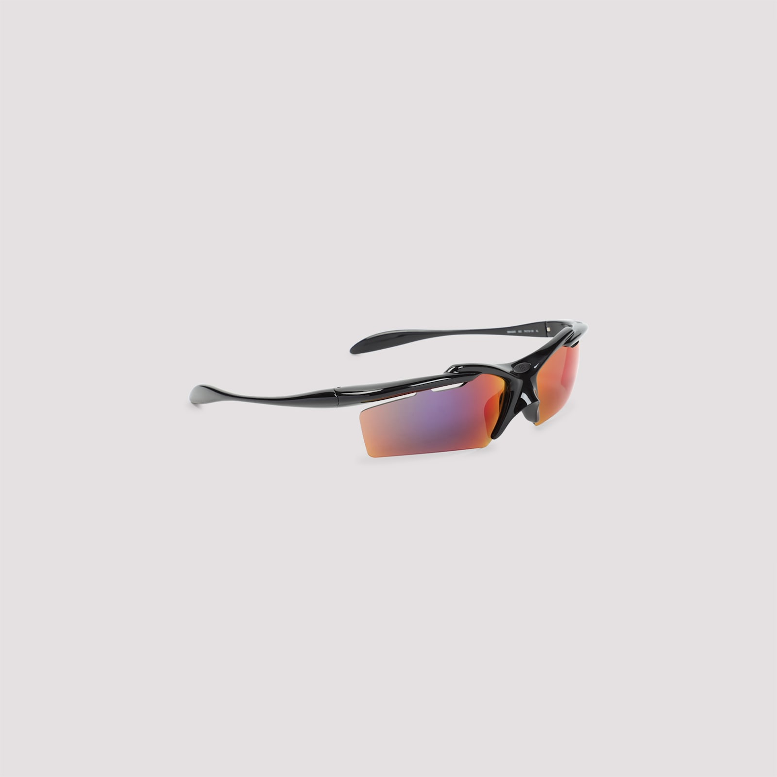 Balenciaga Black Acetate Turbo Rectangle Sunglasses