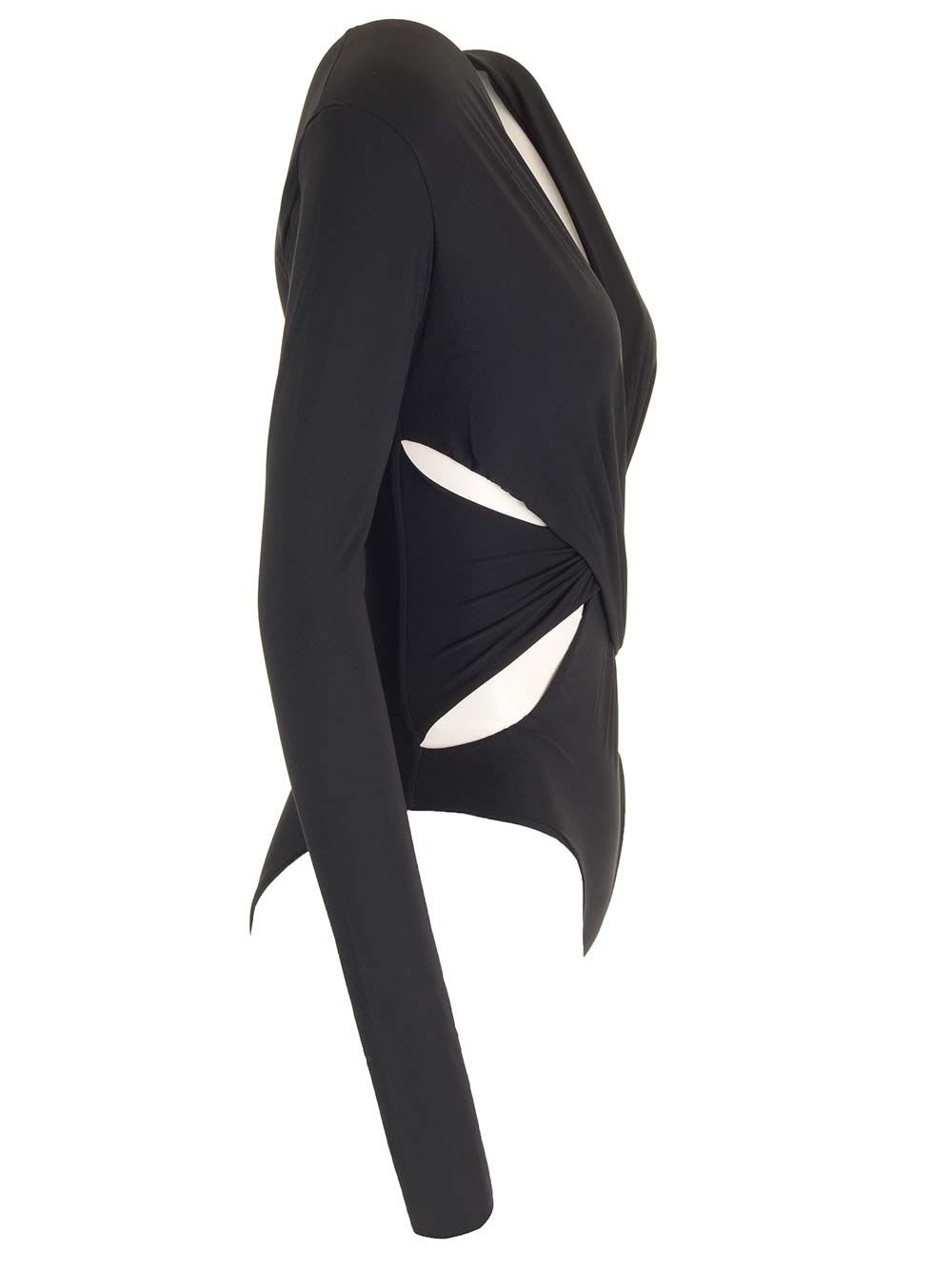 Shop Amazuìn Viv Bodysuit In Black