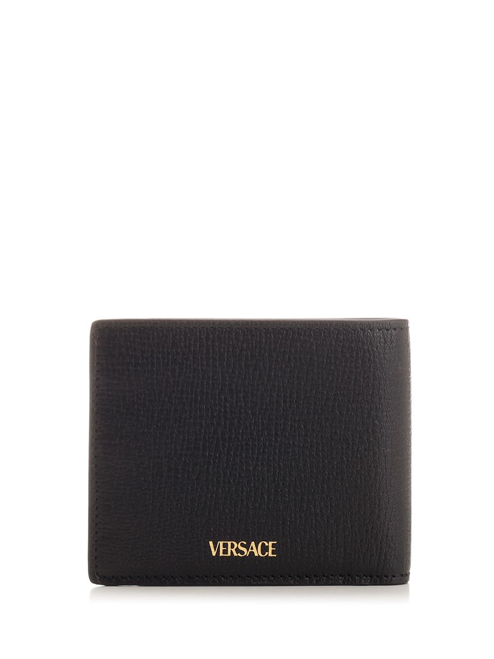 Shop Versace Medusa Biggie Wallet In Black