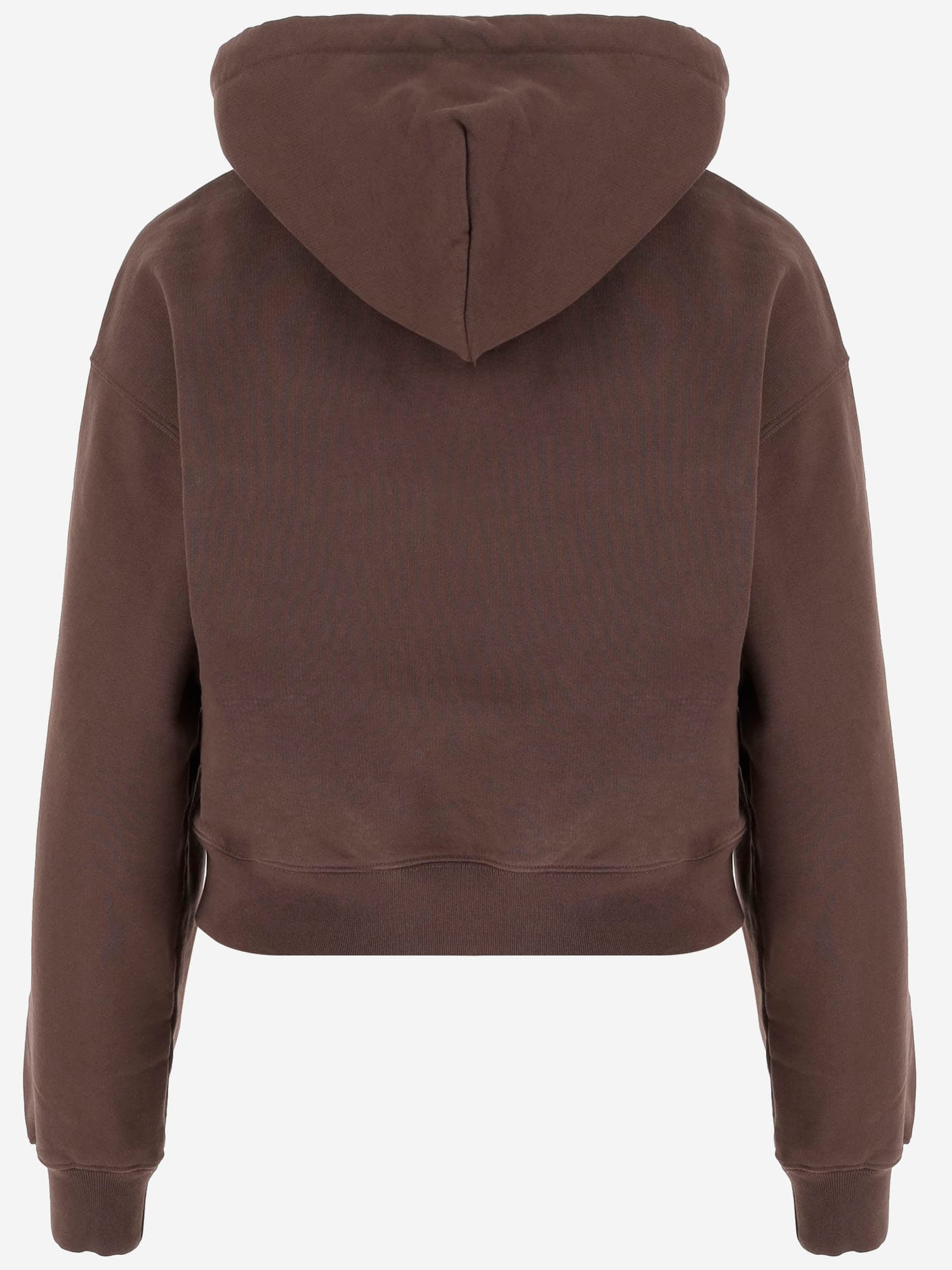 Jacquemus Le Hoodie Gros Grain Hooded Cotton Sweatshirt In Brown