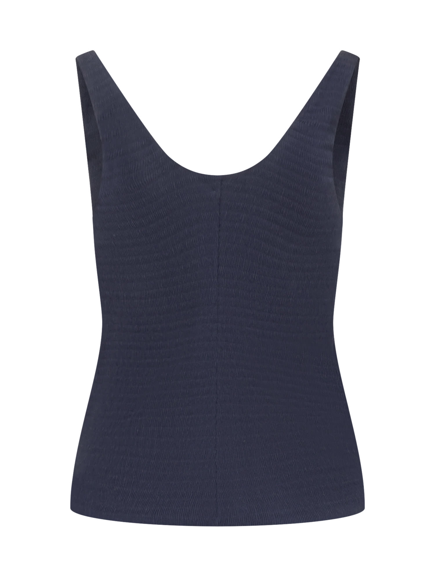 Shop Jw Anderson Top With Straps And Knotted Detail In Navy