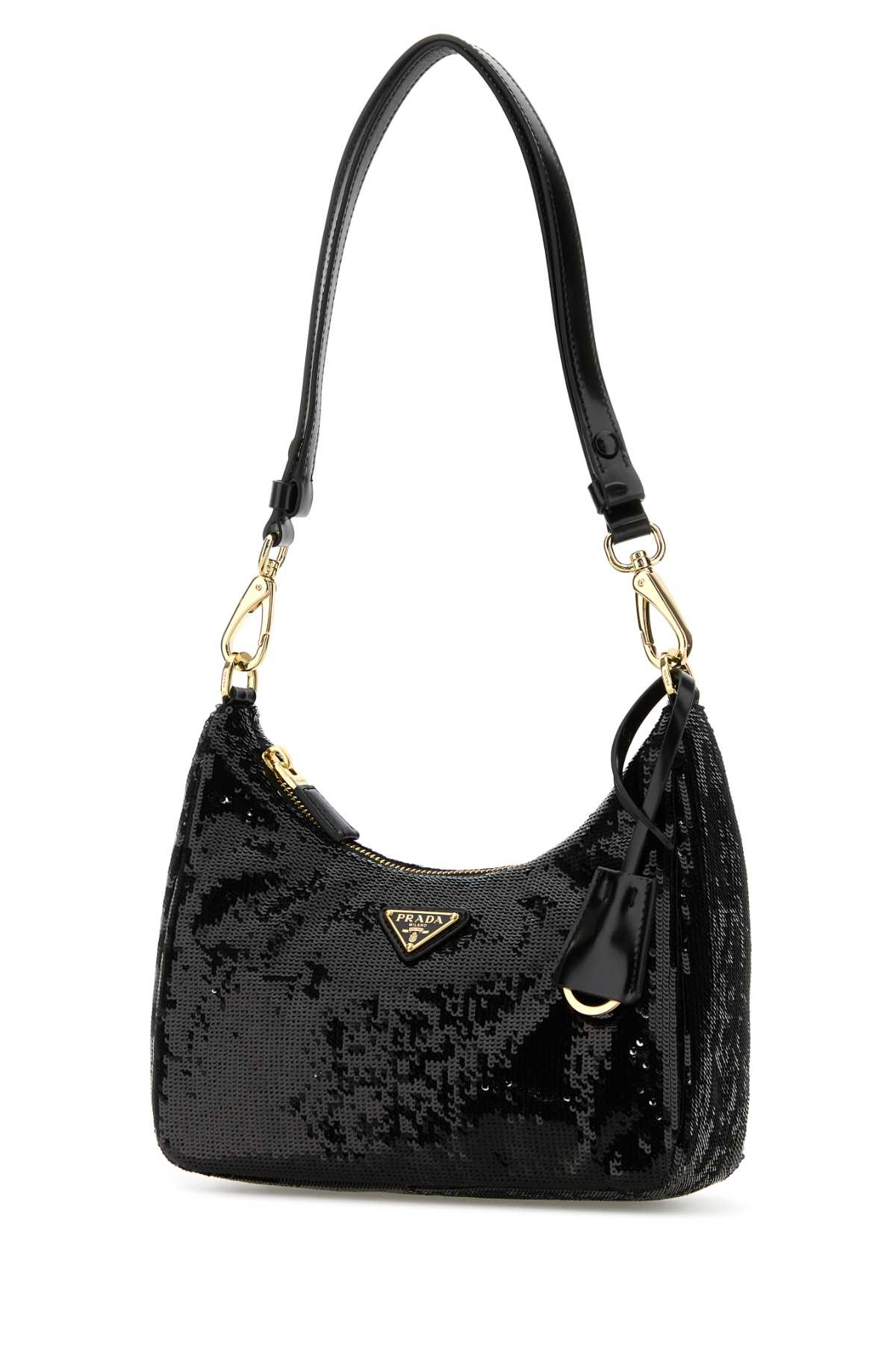 Prada Fabric Re-edition Shoulder Bag With Sequin Embellishment