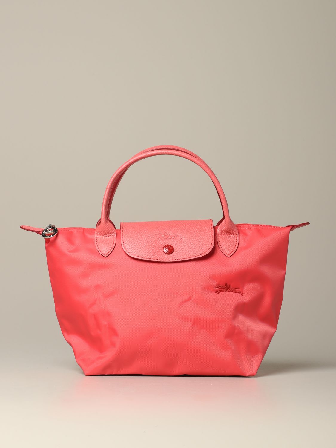 Click to view more detailed imagery on our partner's website Longchamp Bag In Nylon With Logo In Geranium