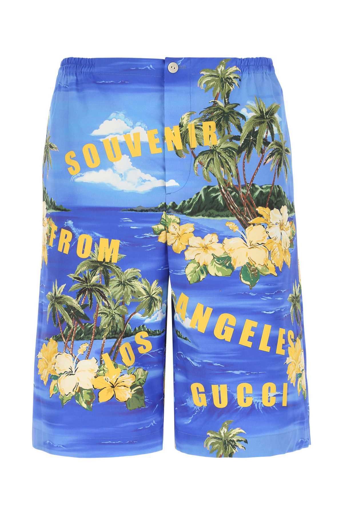 Printed Poplin Bermuda Shorts