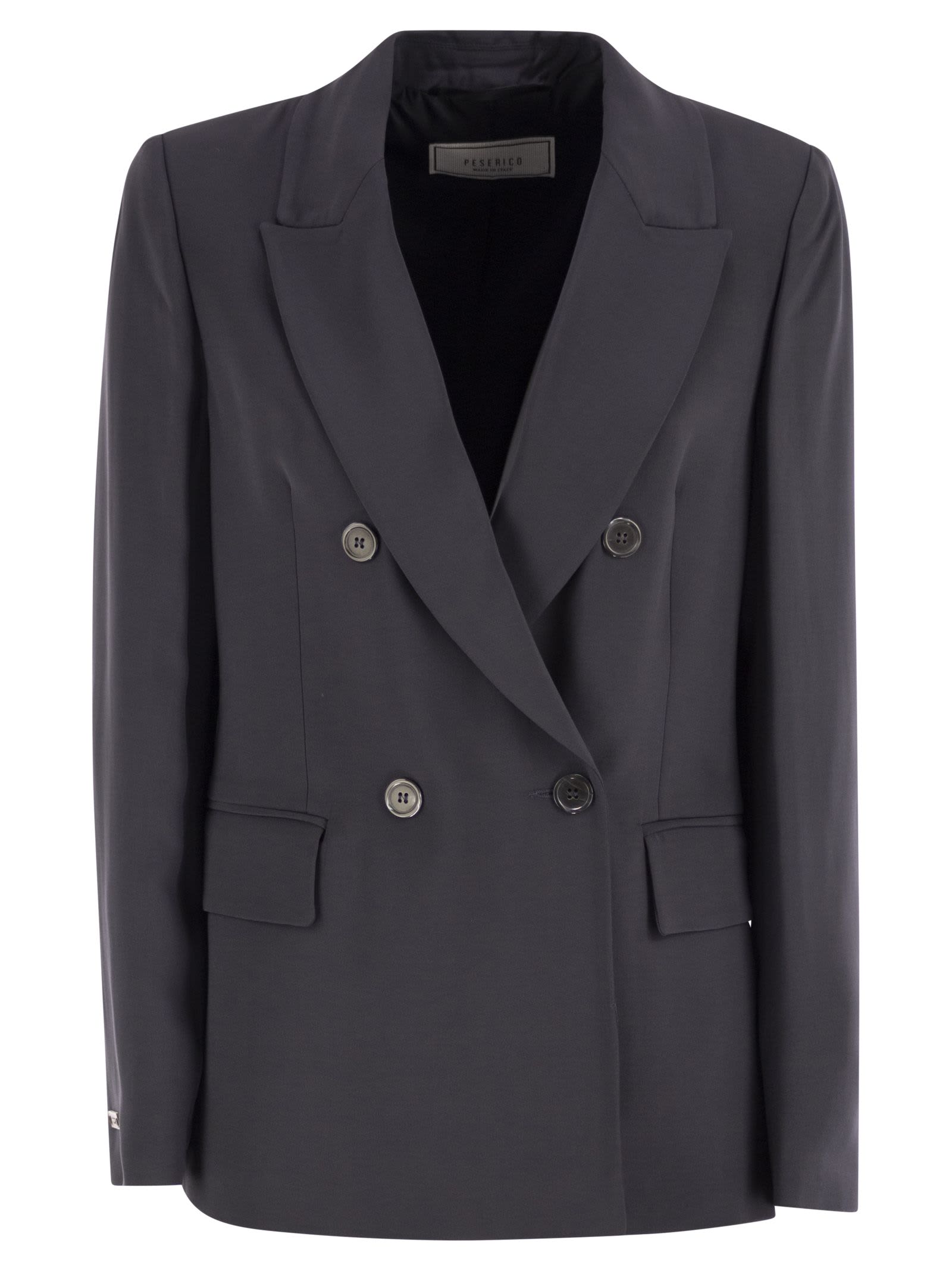 Peserico Stretch Viscose Cady Blazer
