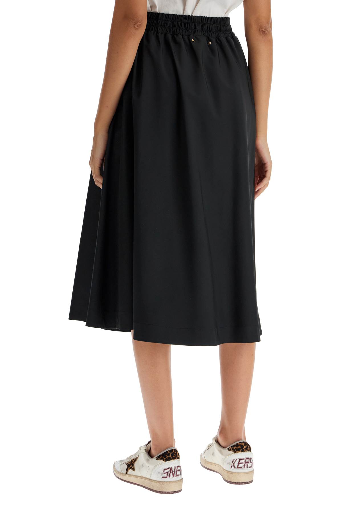 Golden Goose Circle Skirt In Nylon In Black
