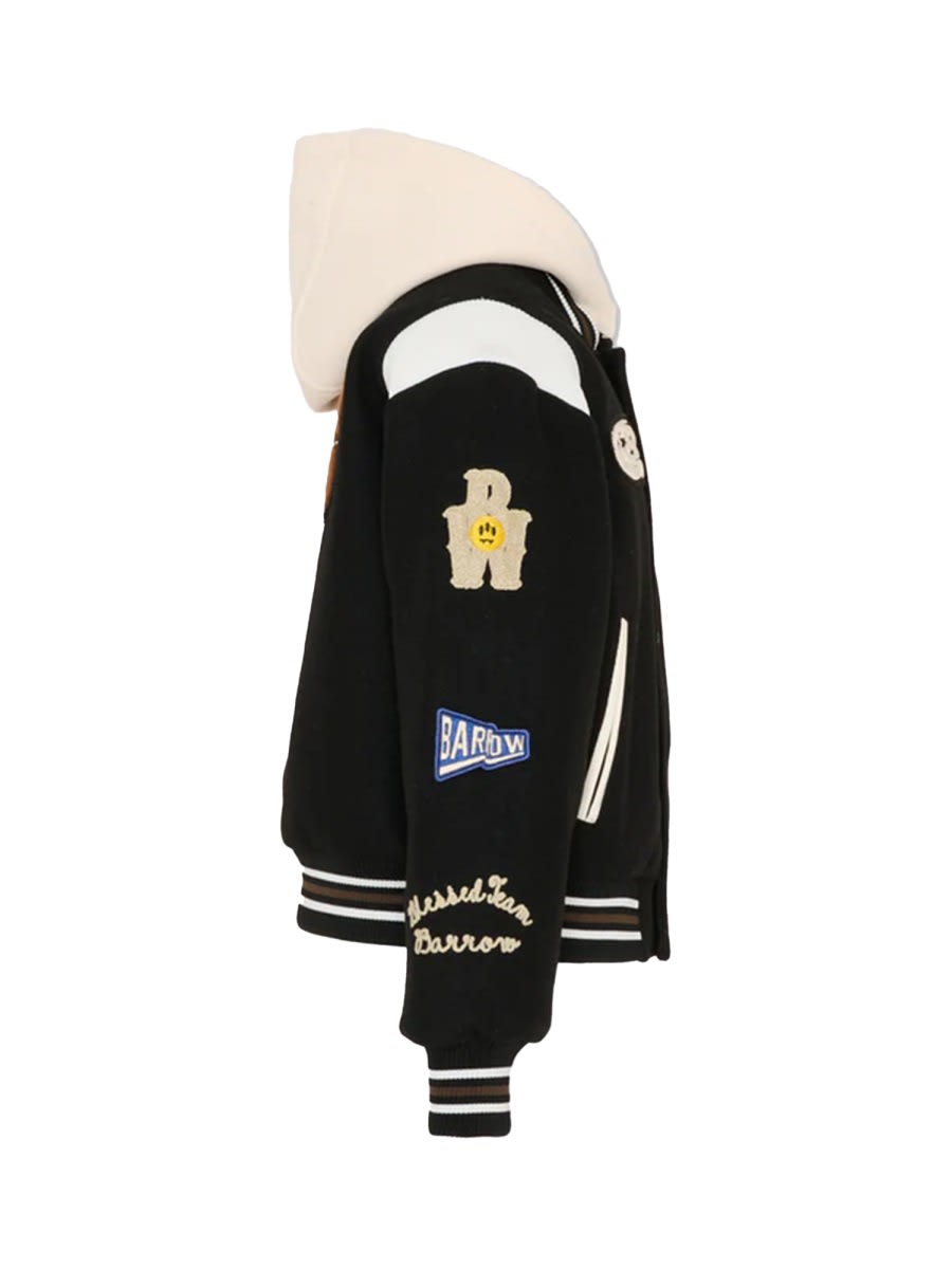 Barrow Collegiate Jacket In Black