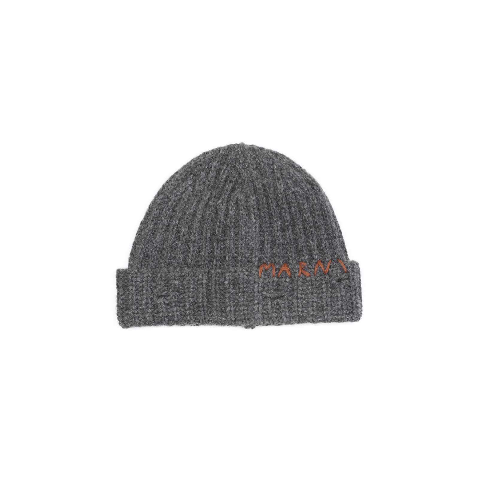 Shop Marni Virgin Wool Hat In Granite