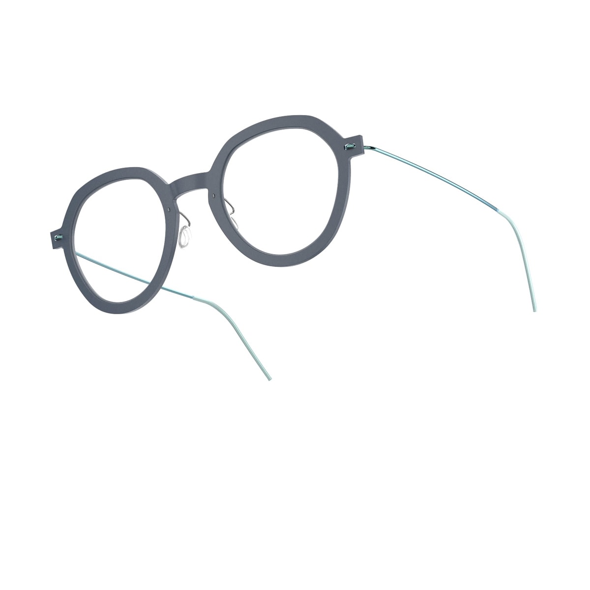Lindberg N.o.w. 6640 D18 P85 804 Blu Satinato Turchese Glasses In Gray