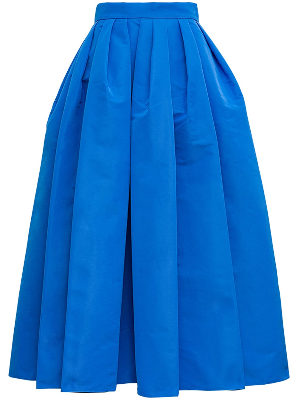 Alexander McQueen Blue Pleated Skirt