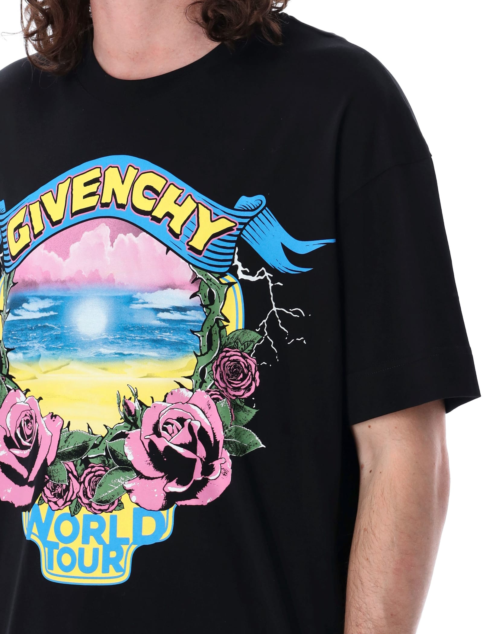 Shop Givenchy Short Sleeves T-shirt In Black
