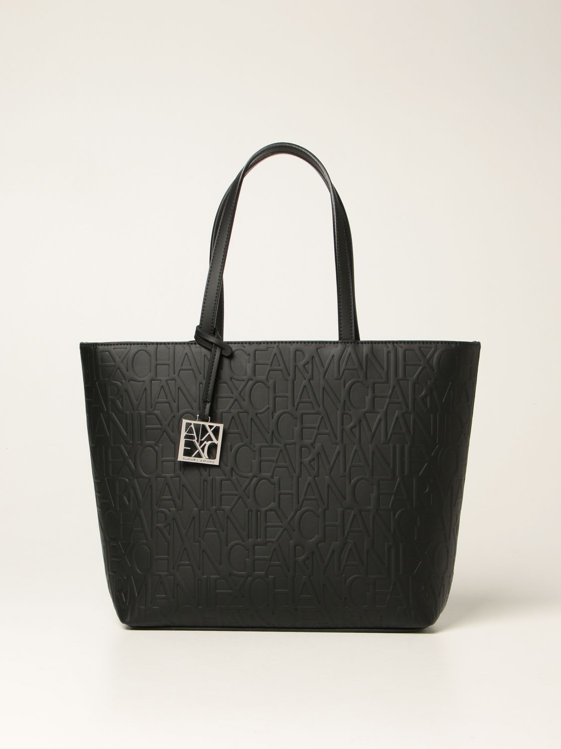 Armani Collezioni Armani Exchange Tote Bags Armani Exchange Shoulder Bag In Synthetic Leather With Logo