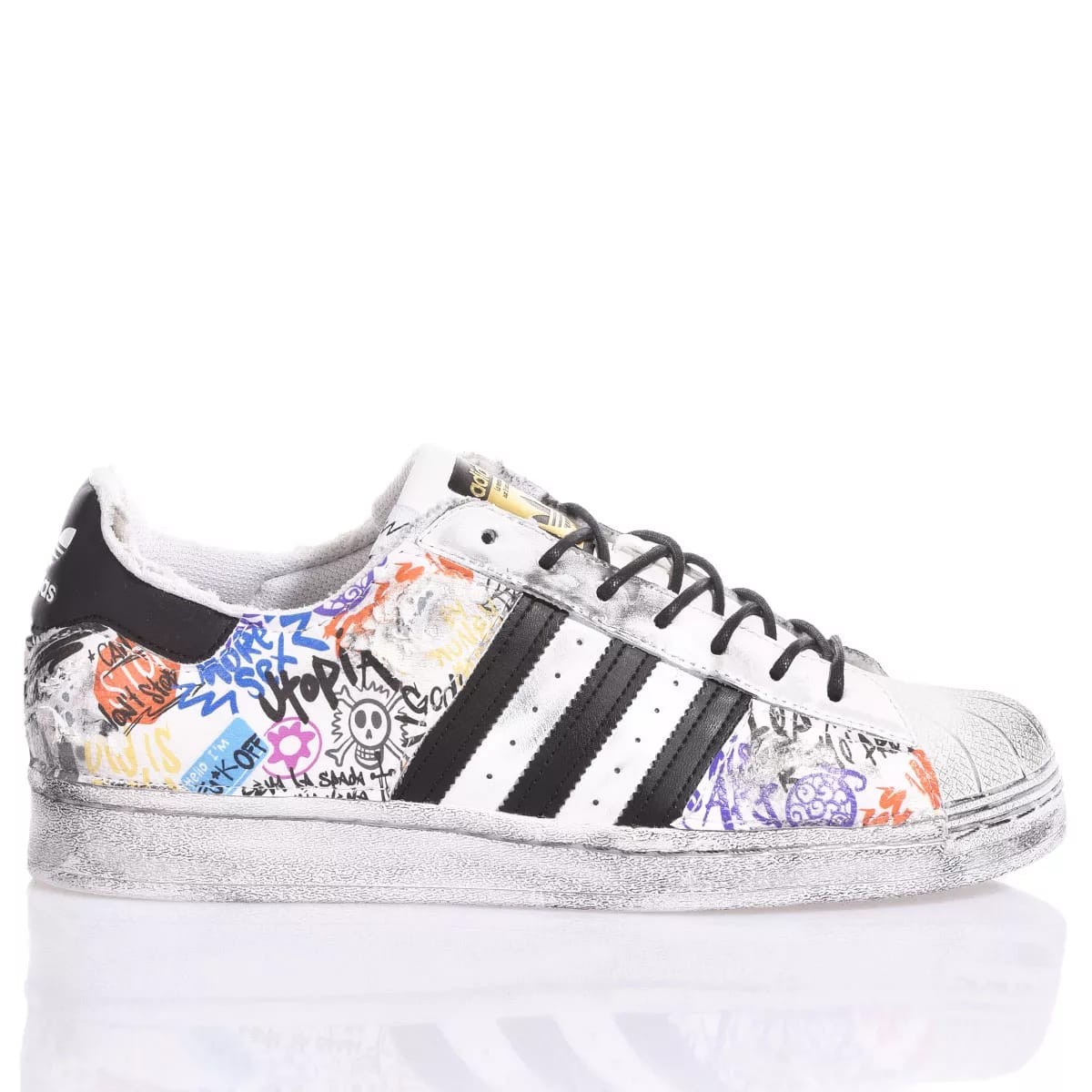 Adidas Superstar Destroyed Graffiti Custom