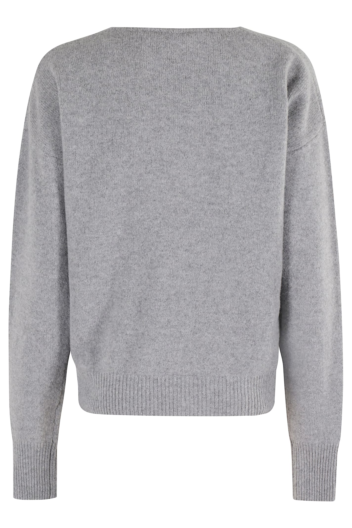 Federica Tosi Crossover Long-sleeves Sweater In Gray