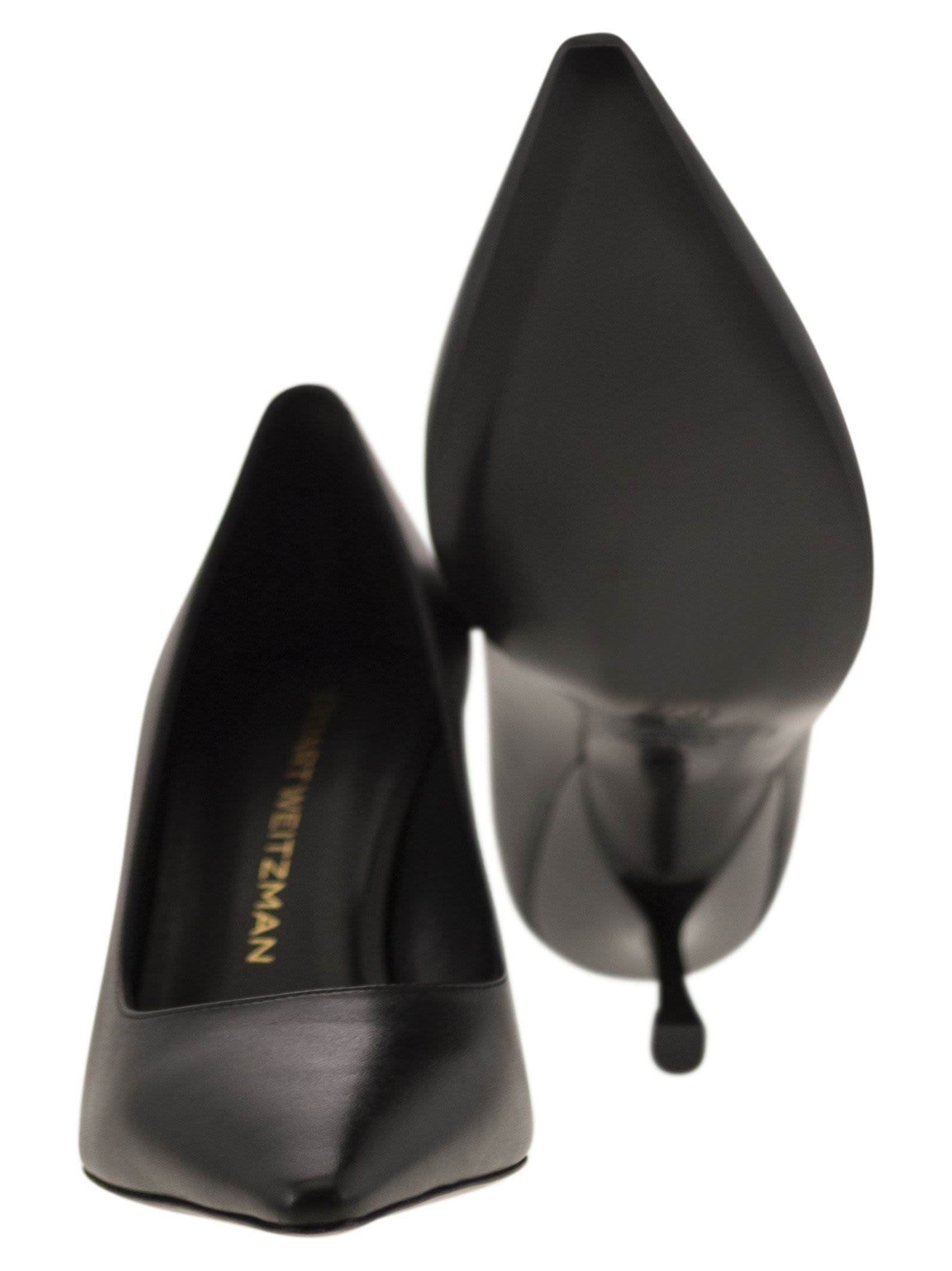 Stuart Weitzman Naomi Pointed-toe Pumps In Black