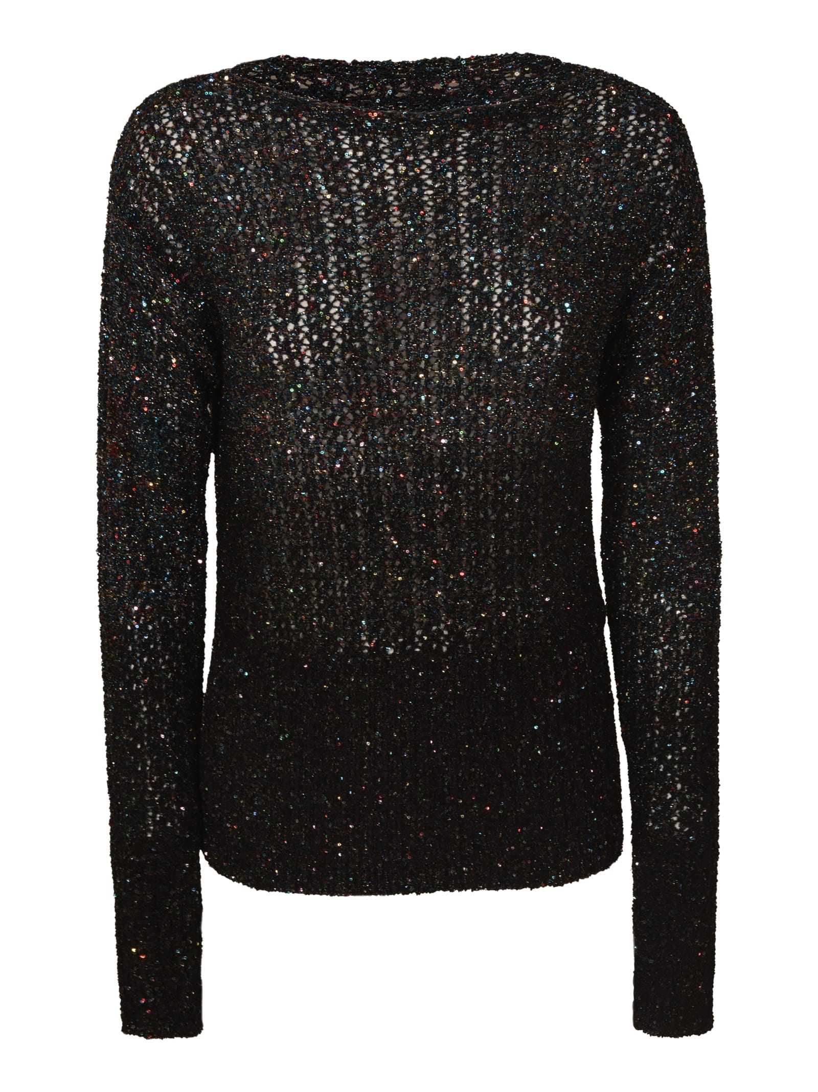 Maison Margiela Rib Knit Jumper In Black