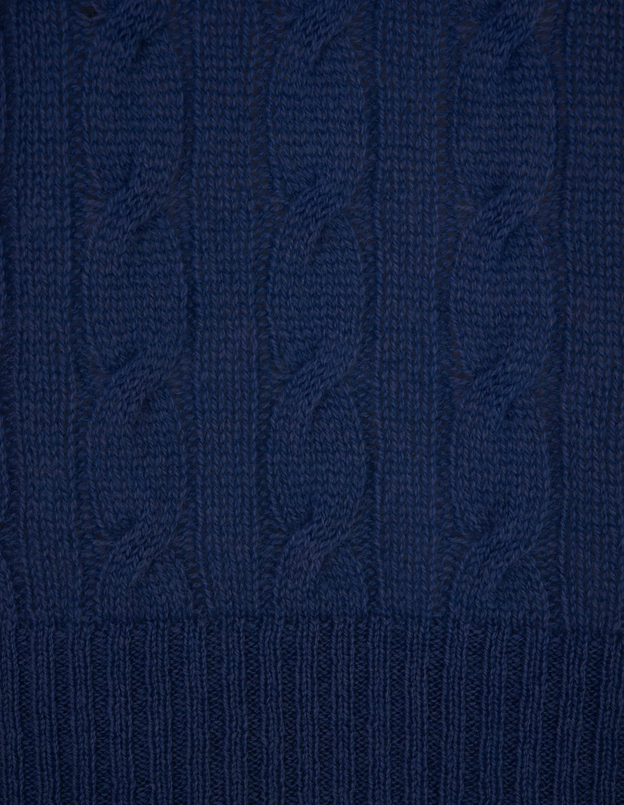 Shop Etro Blue Braided Cashmere Sweater
