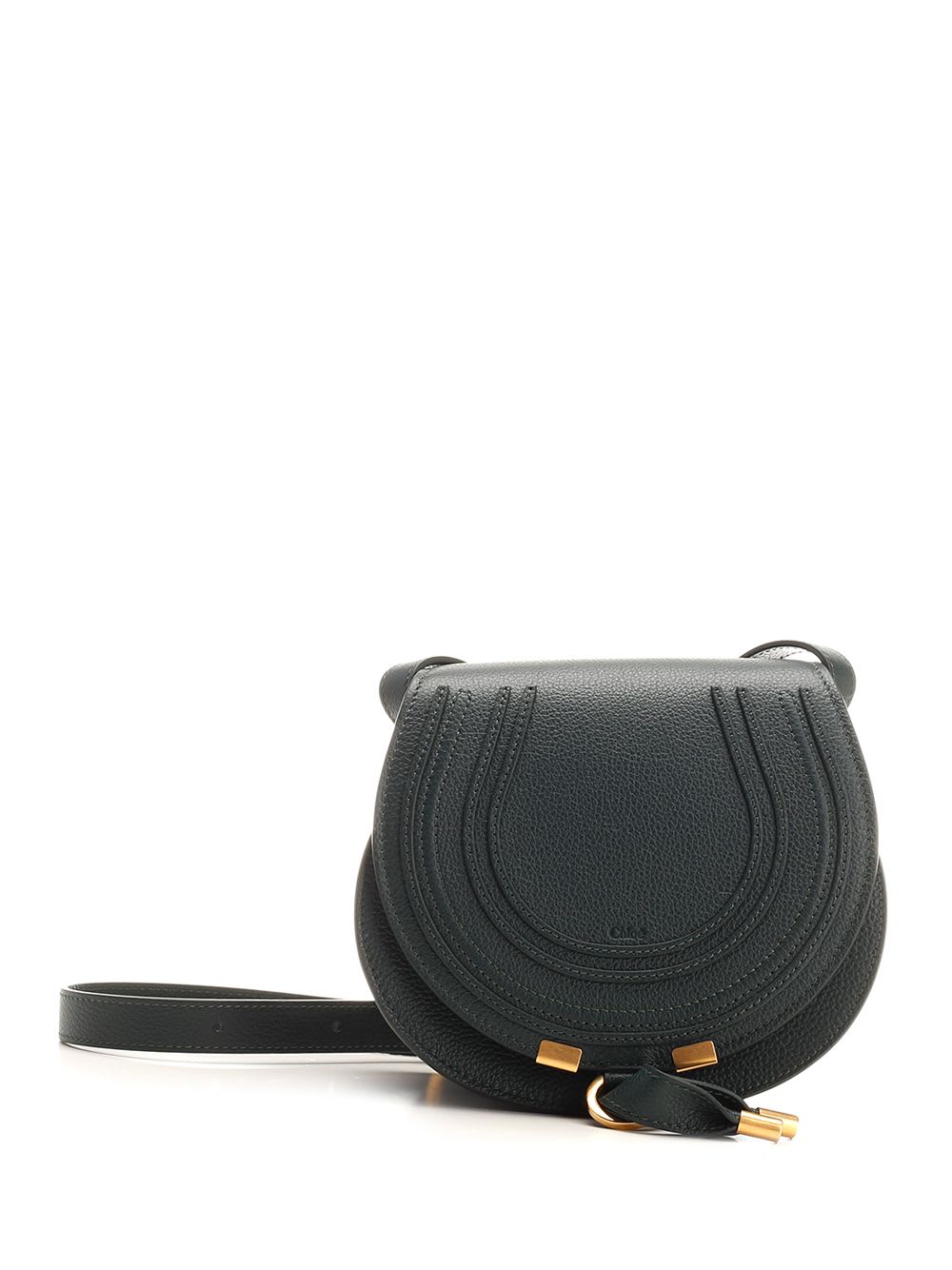 Shop Chloé Marcie Shoulder Bag In Green