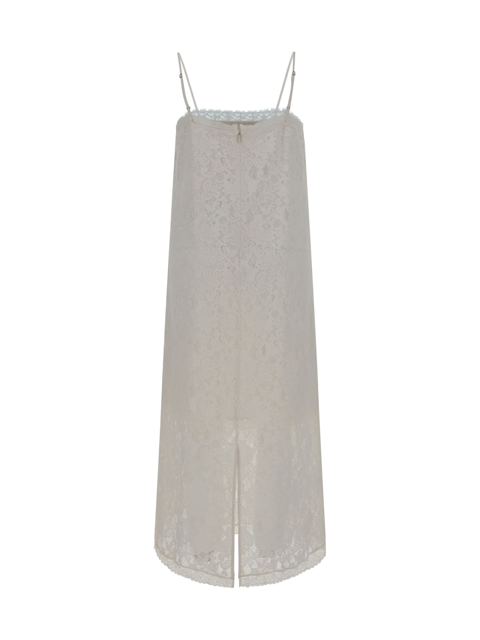 Shop Zimmermann Midi Dress In Ivory