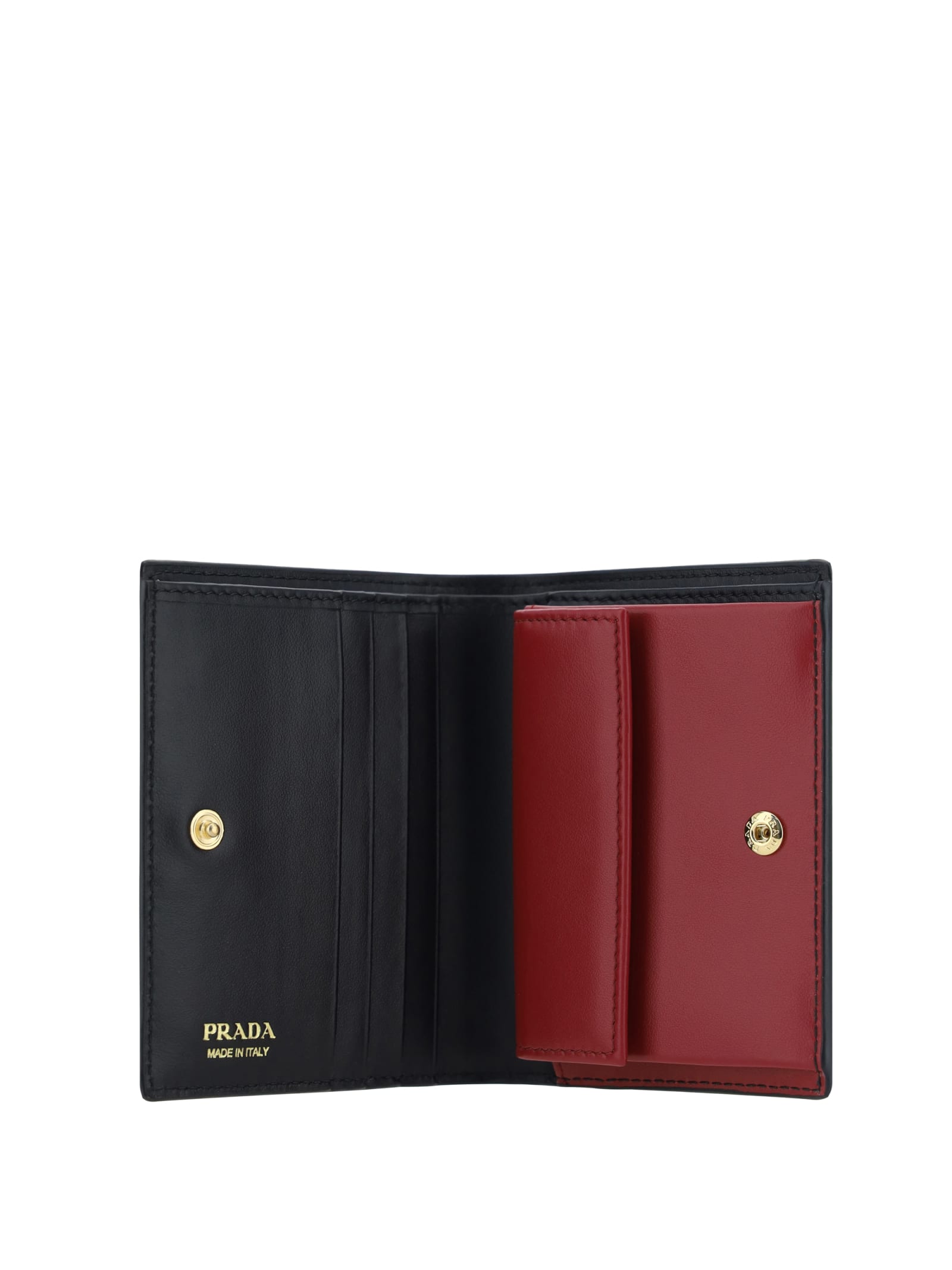 Shop Prada Wallet In Nero