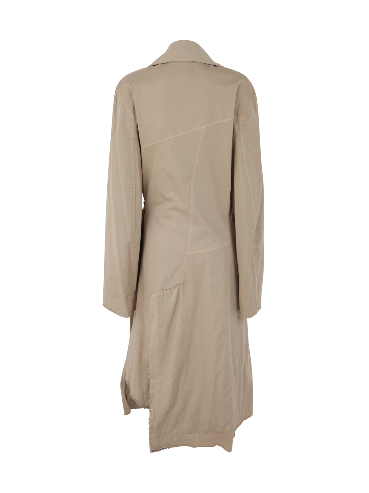 Shop Jw Anderson Twisted Buckle Trench Coat In Flax