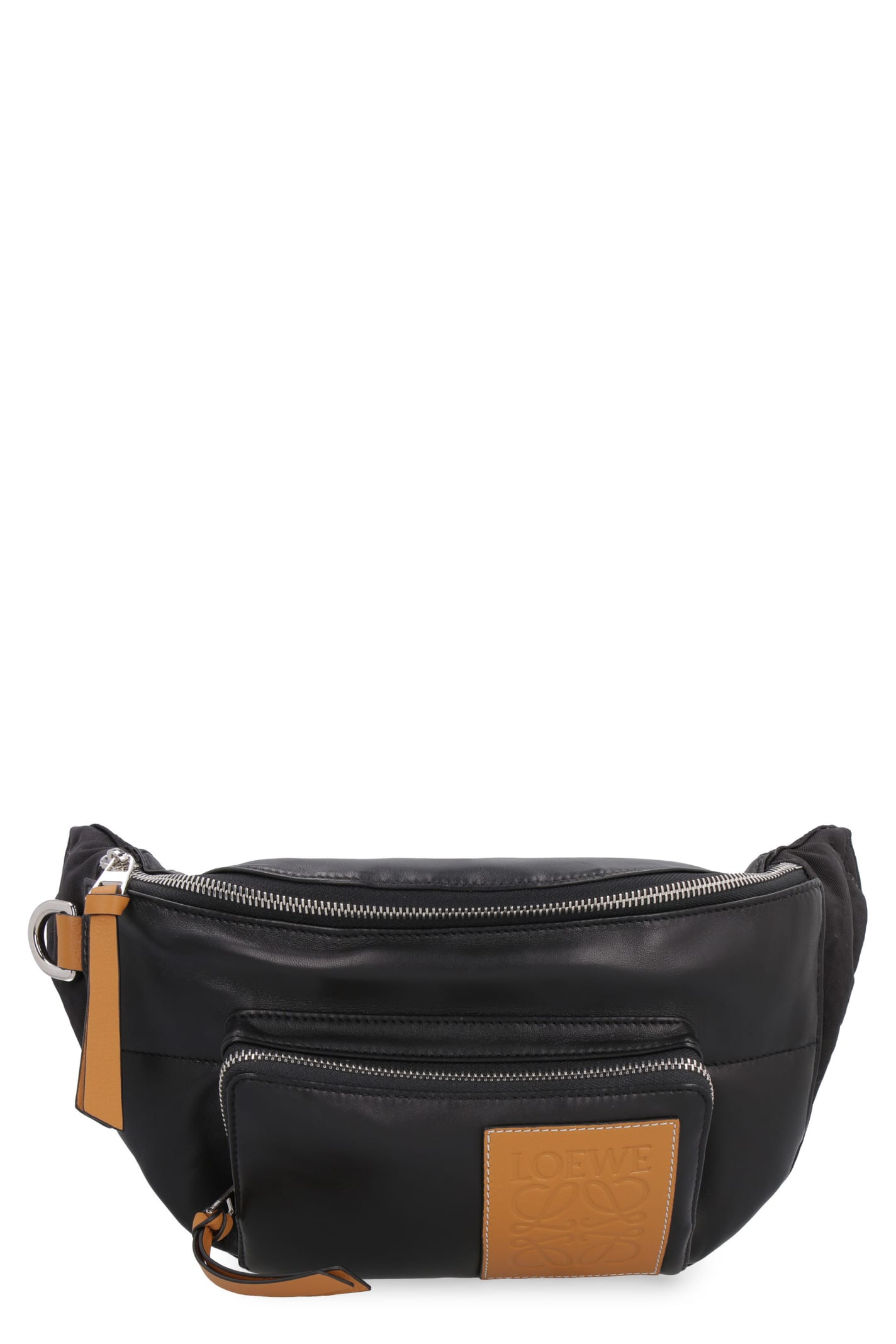 Loewe Loewe Puffy Bumbag Leather Belt Bag With Logo - black - 11096322 ...
