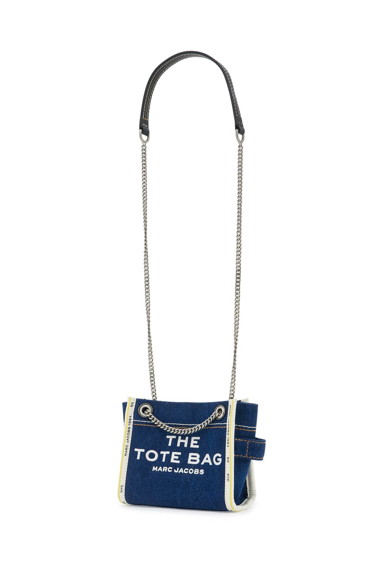 Marc Jacobs The Denim Chain Crossbody Tote Crossbody Bags In Darkwash