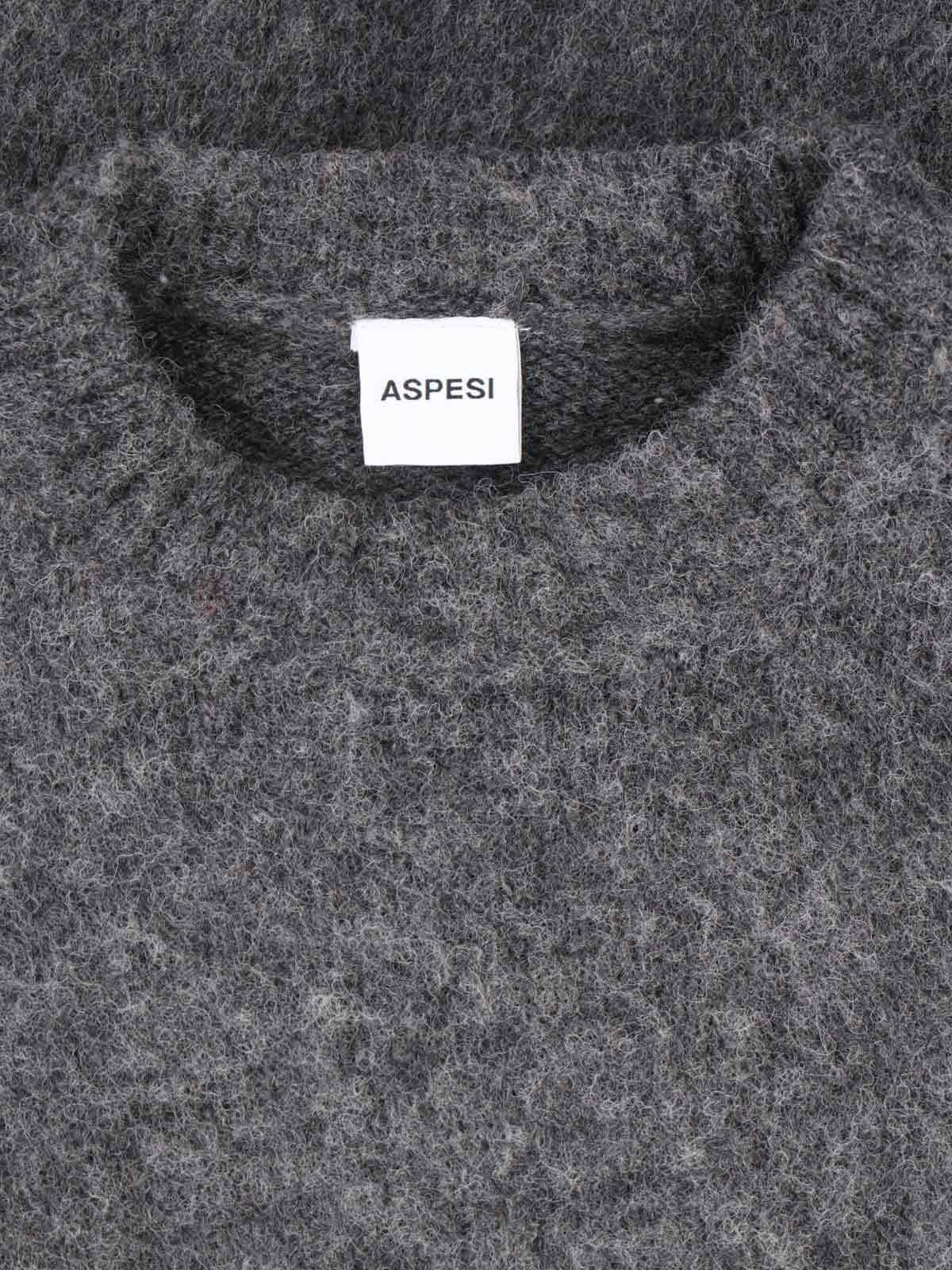 Shop Aspesi M183 Sweater In Gray