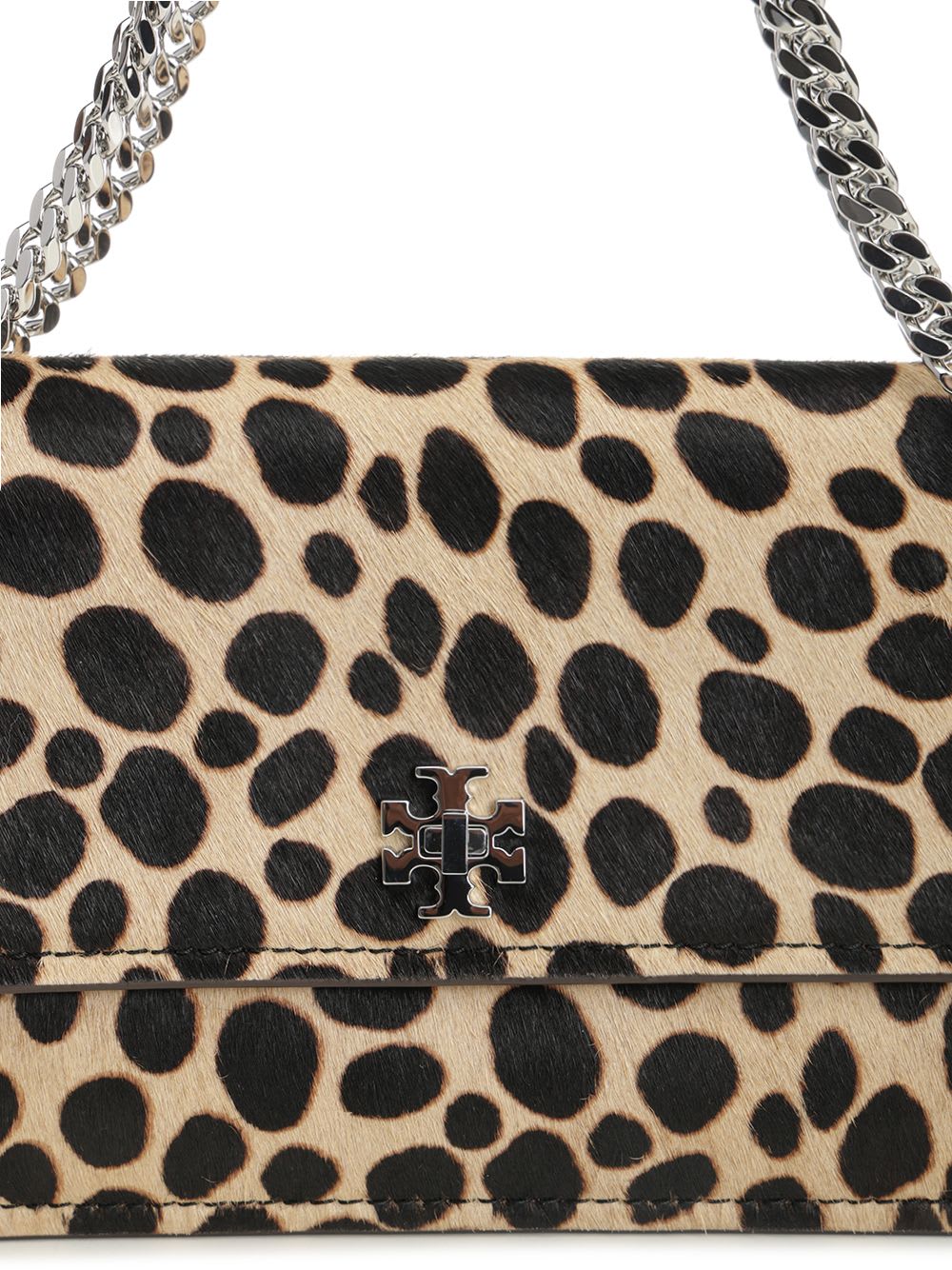 Tory Burch Kira Turnlock Haircalf Shoulder Bag Crossbody Bags Animalier In Multi
