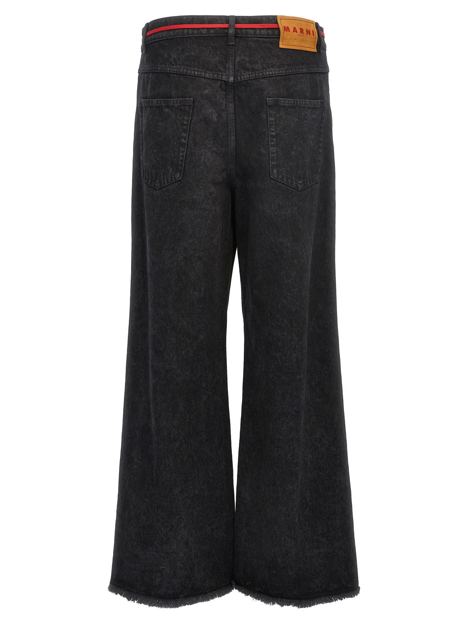 Shop Marni Marble Dyed Jeans