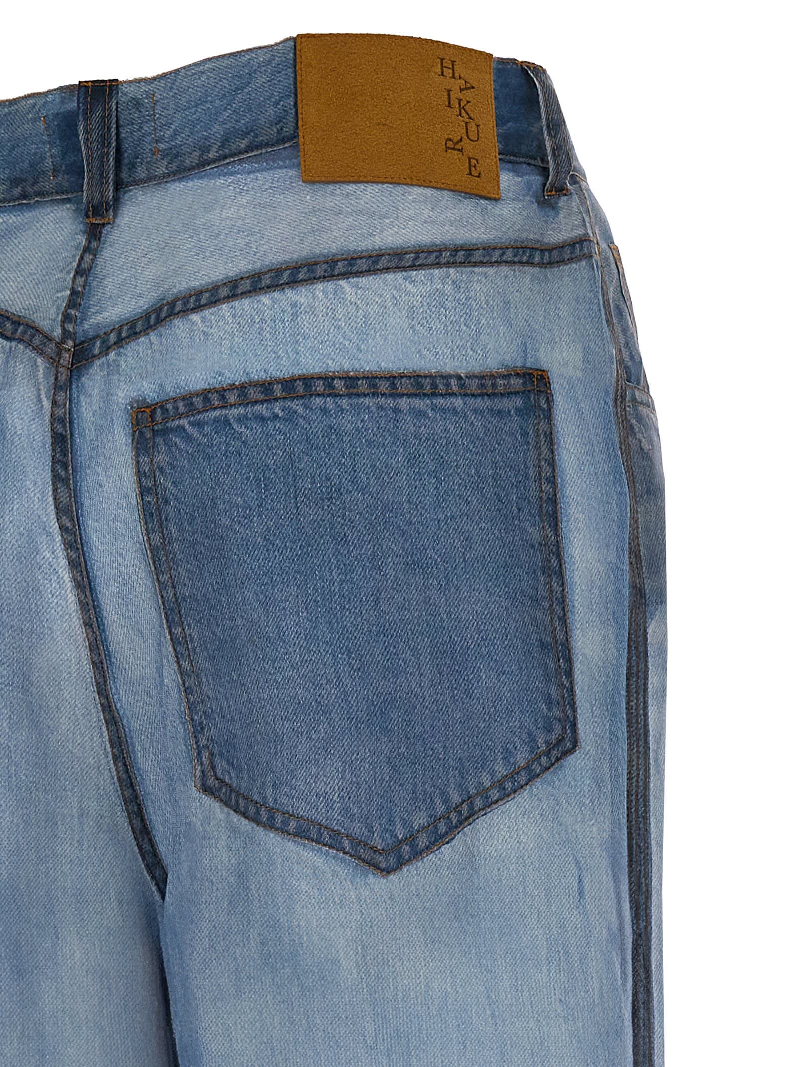Haikure Winona Pants In Blue Denim Print