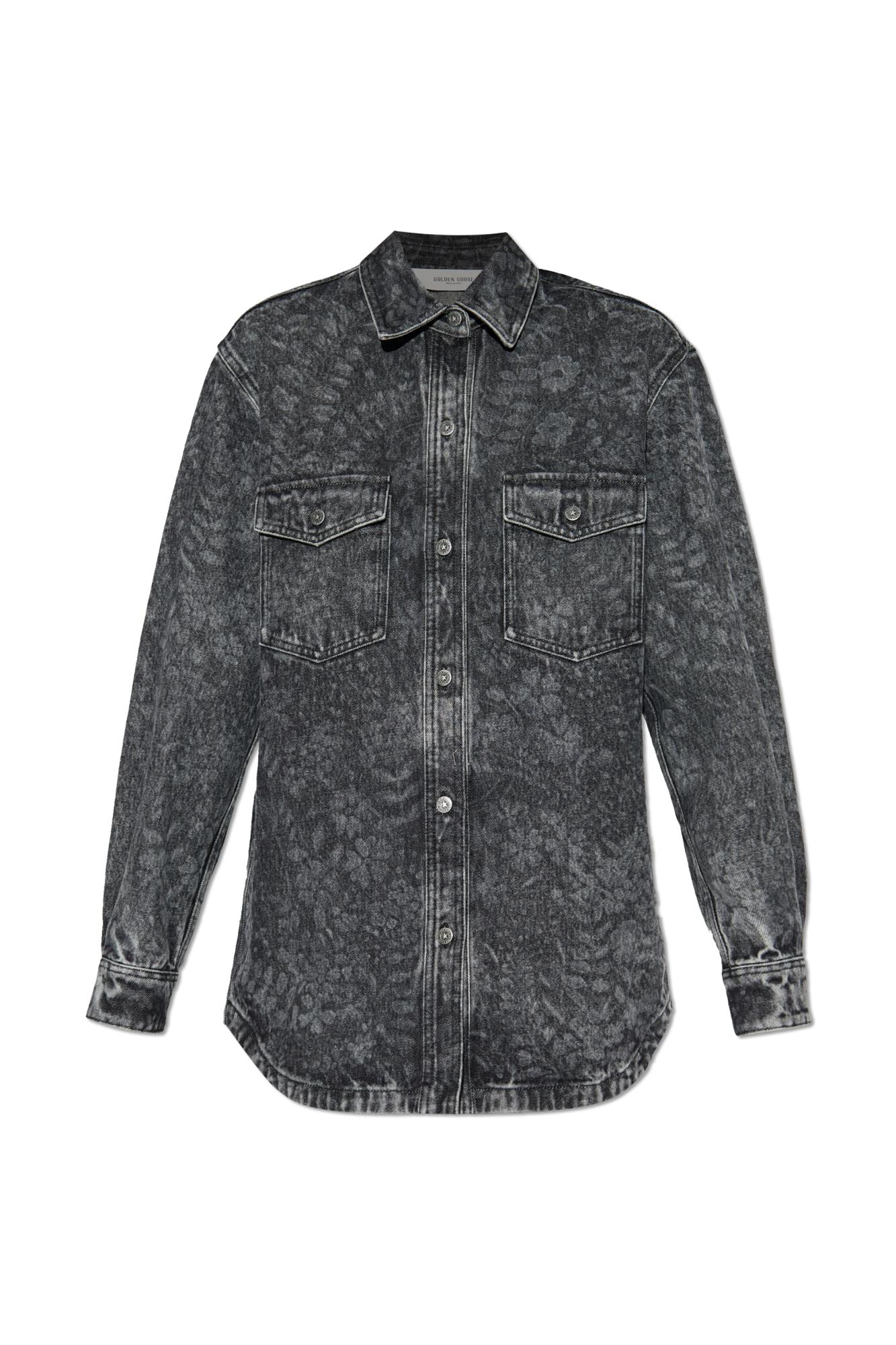 Golden Goose Denim Shirt In Black