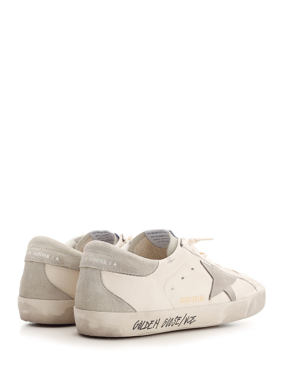 Shop Golden Goose Super Star Sneakers In Bianco