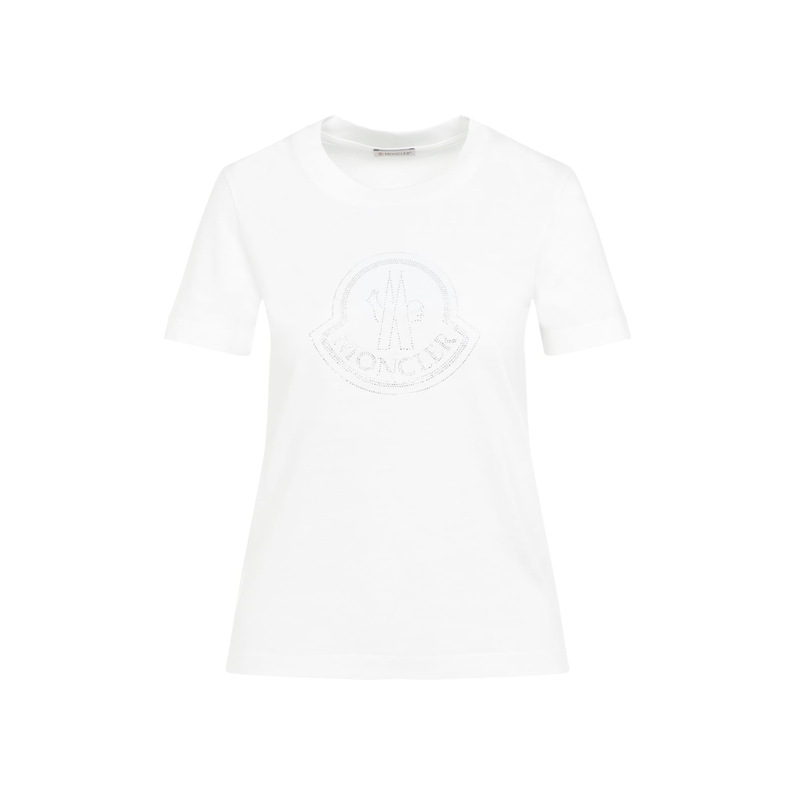 Shop Moncler Cotton T-shirt In White