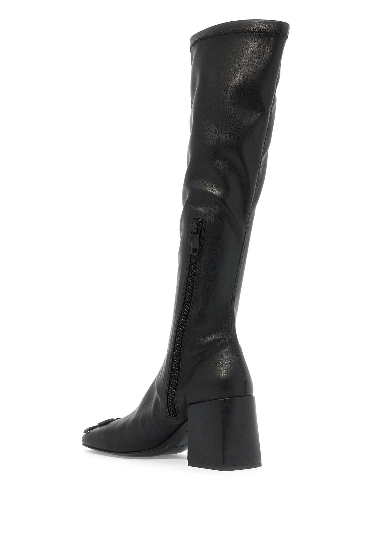 Shop Courrèges Stretch Reedition Eco-leather Boots In Black (black)