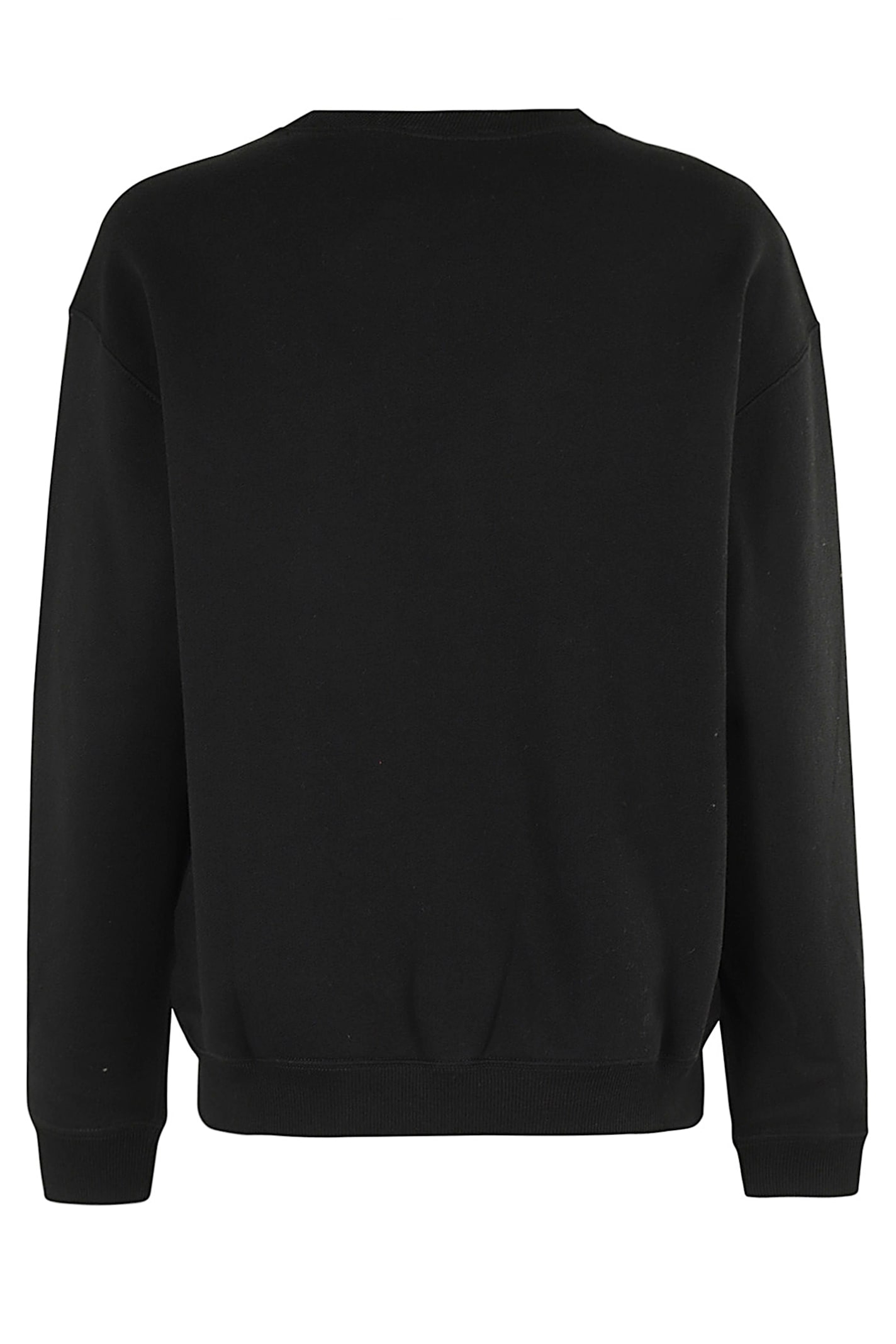 Polo Ralph Lauren Black Cotton Sweatshirt With Iconic Pony Logo In Black